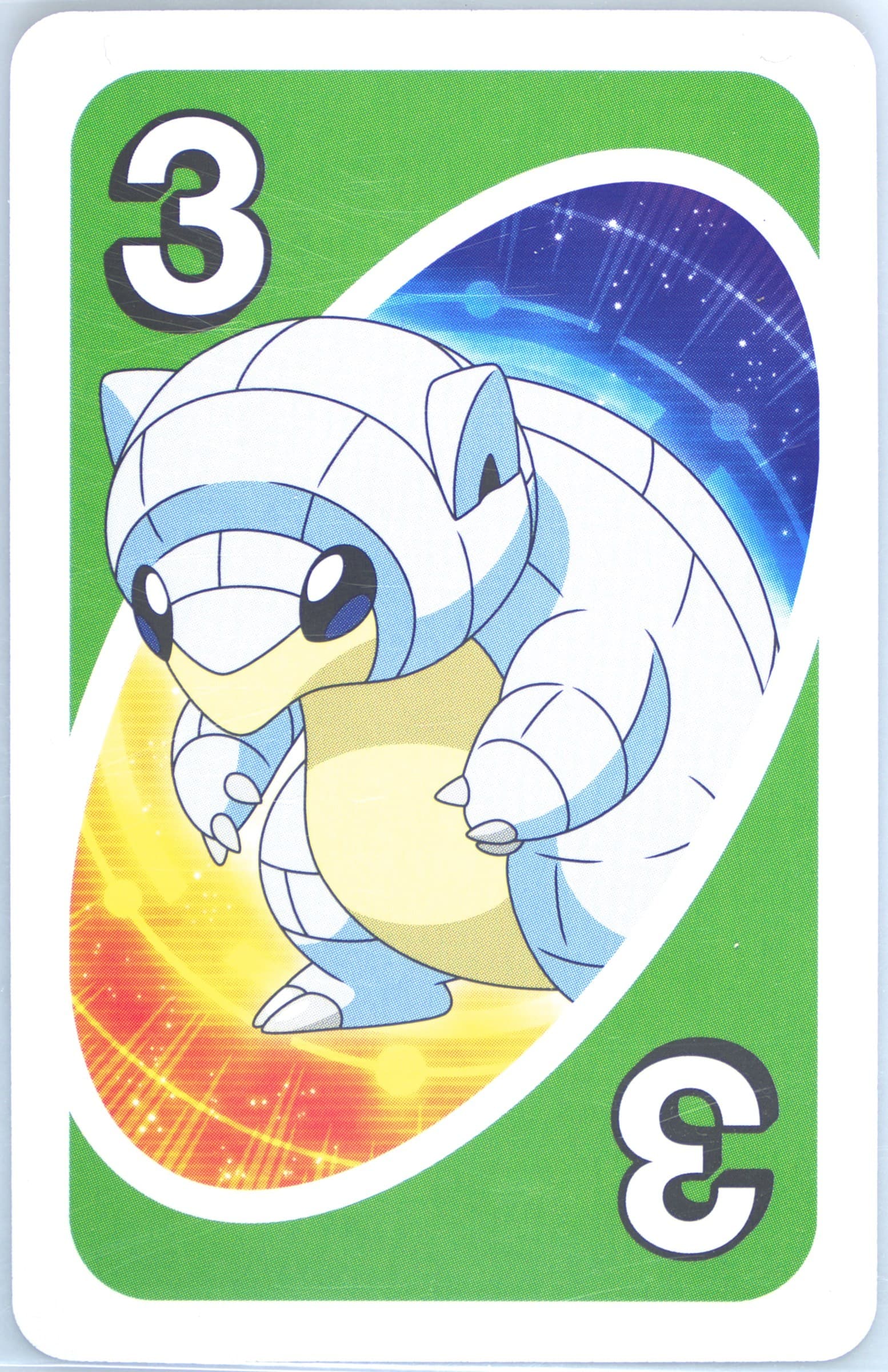 Alolan Sandshrew Japanese Back-Green-#3 2017 Uno Pokemon Sun & Moon