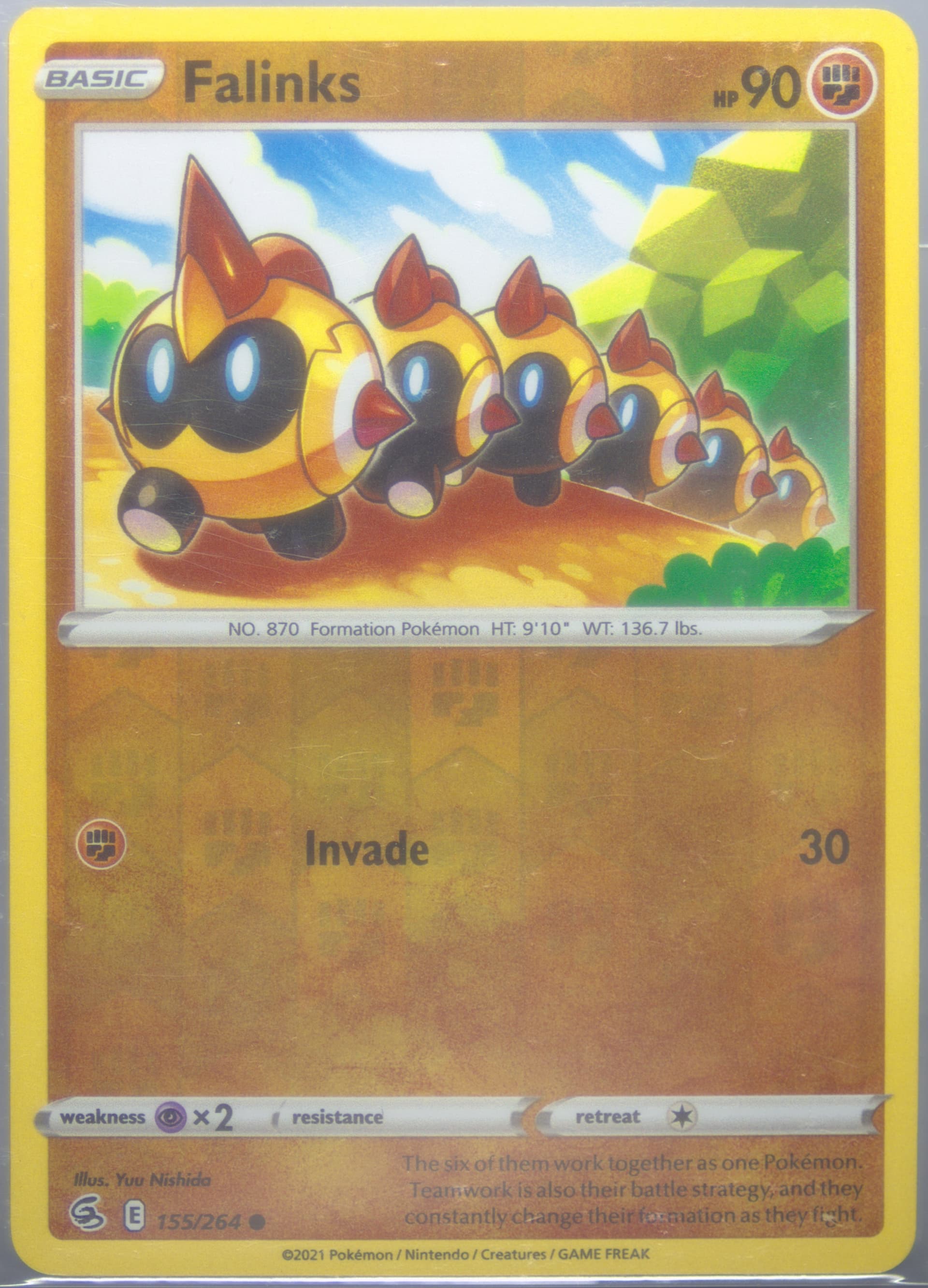 Falinks-Reverse Foil (155) 2021 Pokemon Sword & Shield Fusion Strike