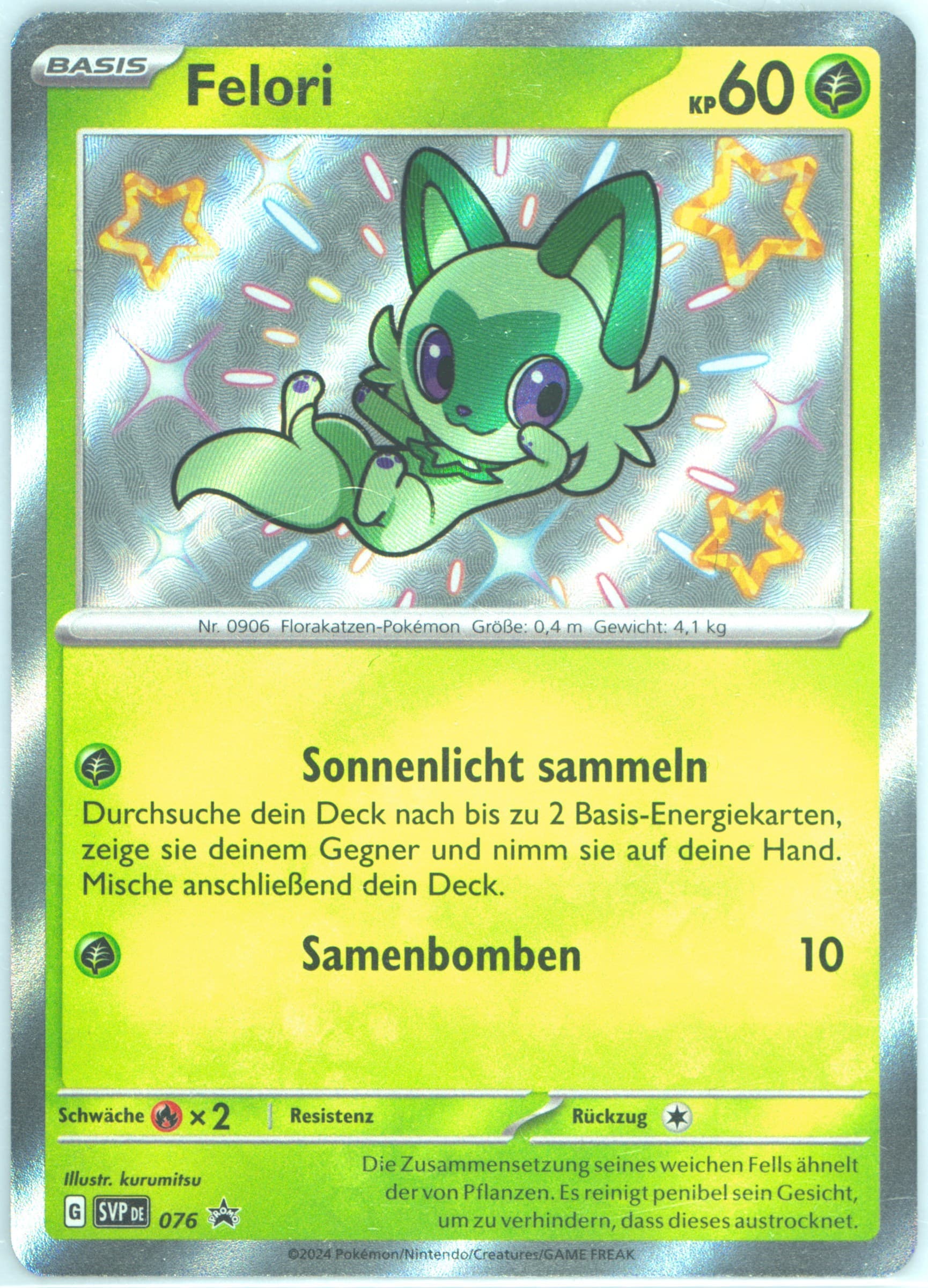 Sprigatito Paldean Fates Meowscarada EX Premium Collection (076) 2023 Pokemon German Svp de-SV Black Star Promo