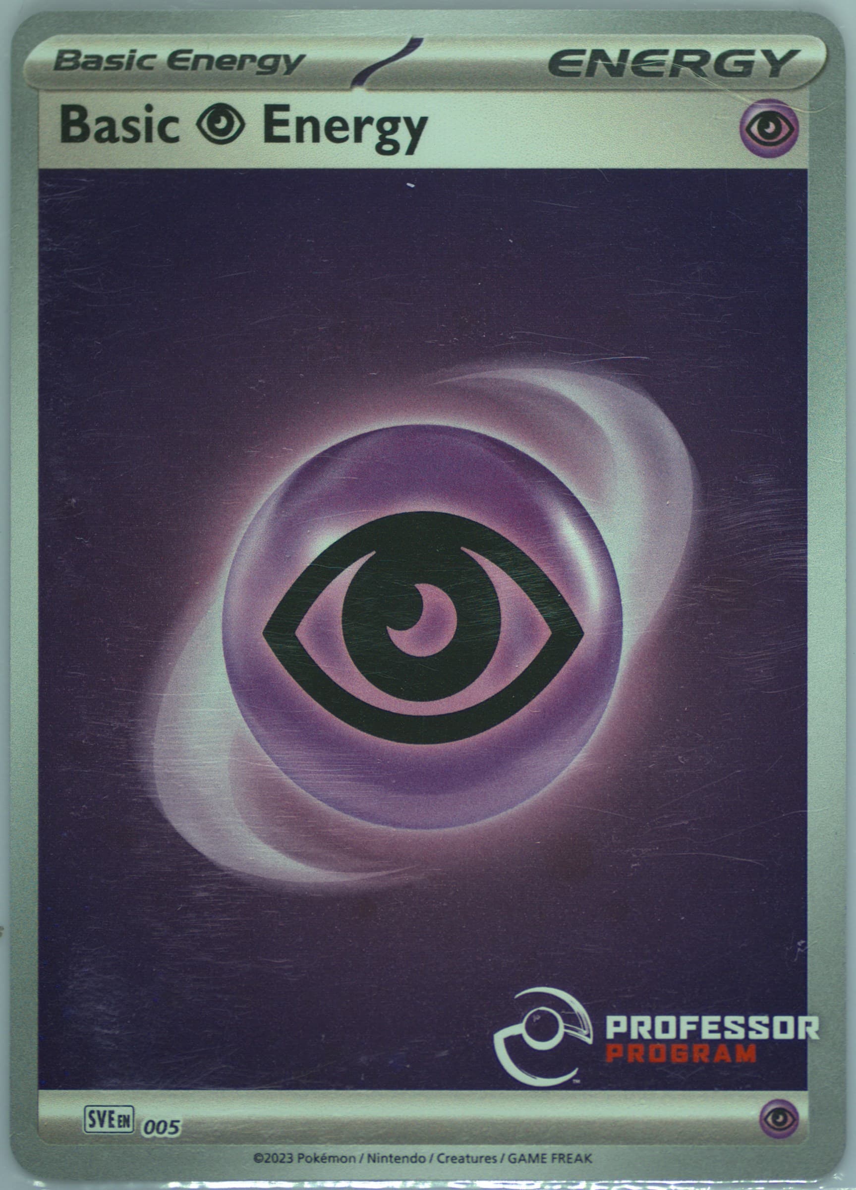 Basic Psychic Energy Professor Program (005) 2024 Pokemon Sve EN-Basic Energies