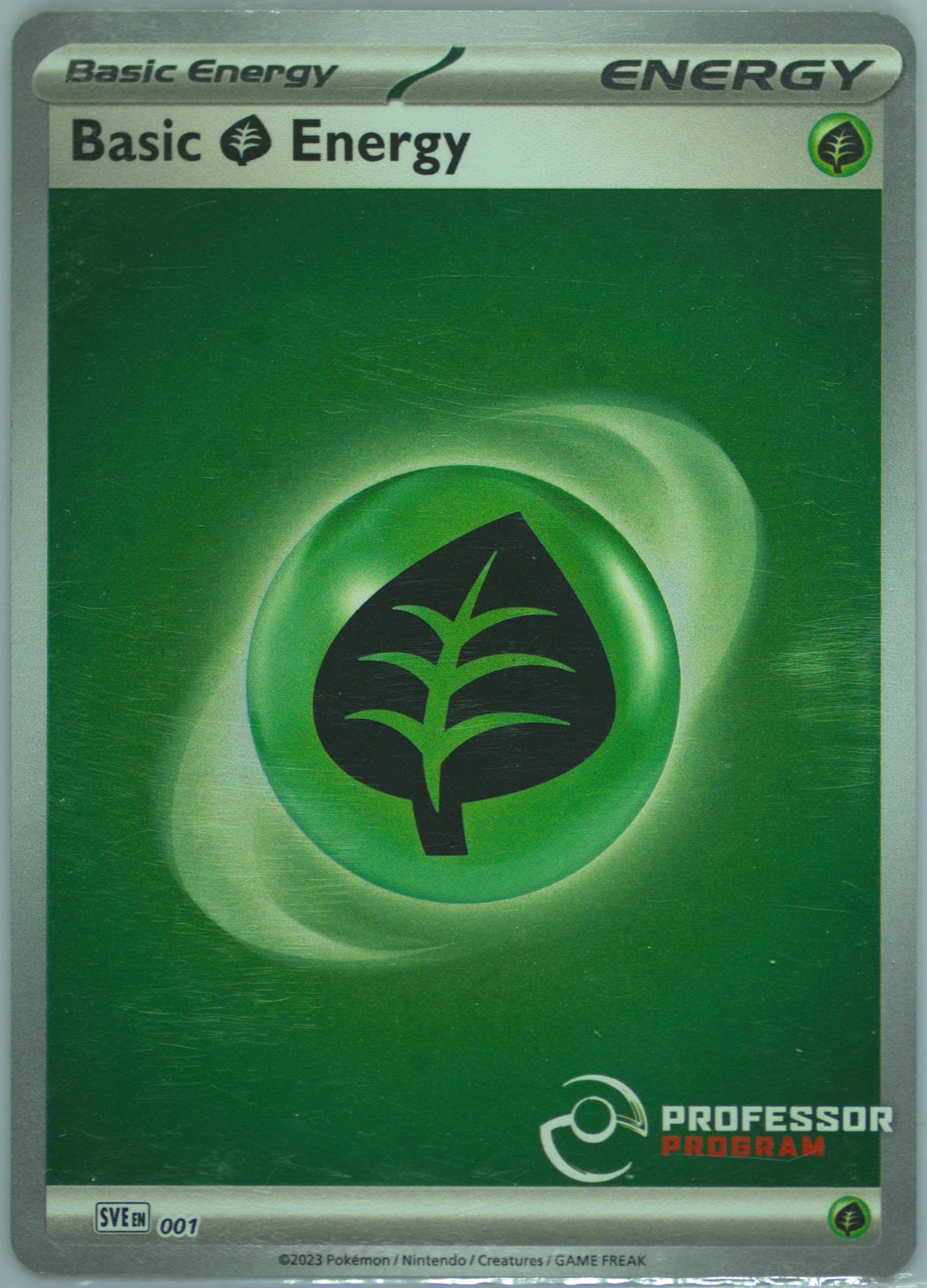 Basic Grass Energy Professor Program (001) 2024 Pokemon Sve EN-Basic Energies