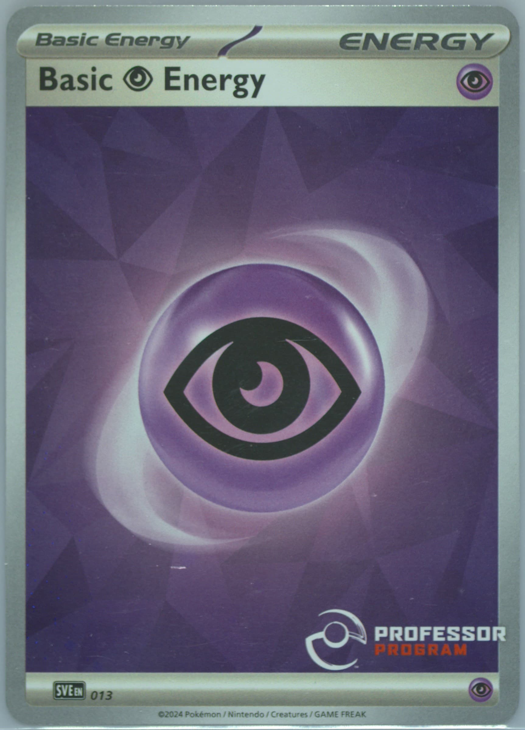 Basic Psychic Energy Professor Program (013) 2024 Pokemon Sve EN-Basic Energies