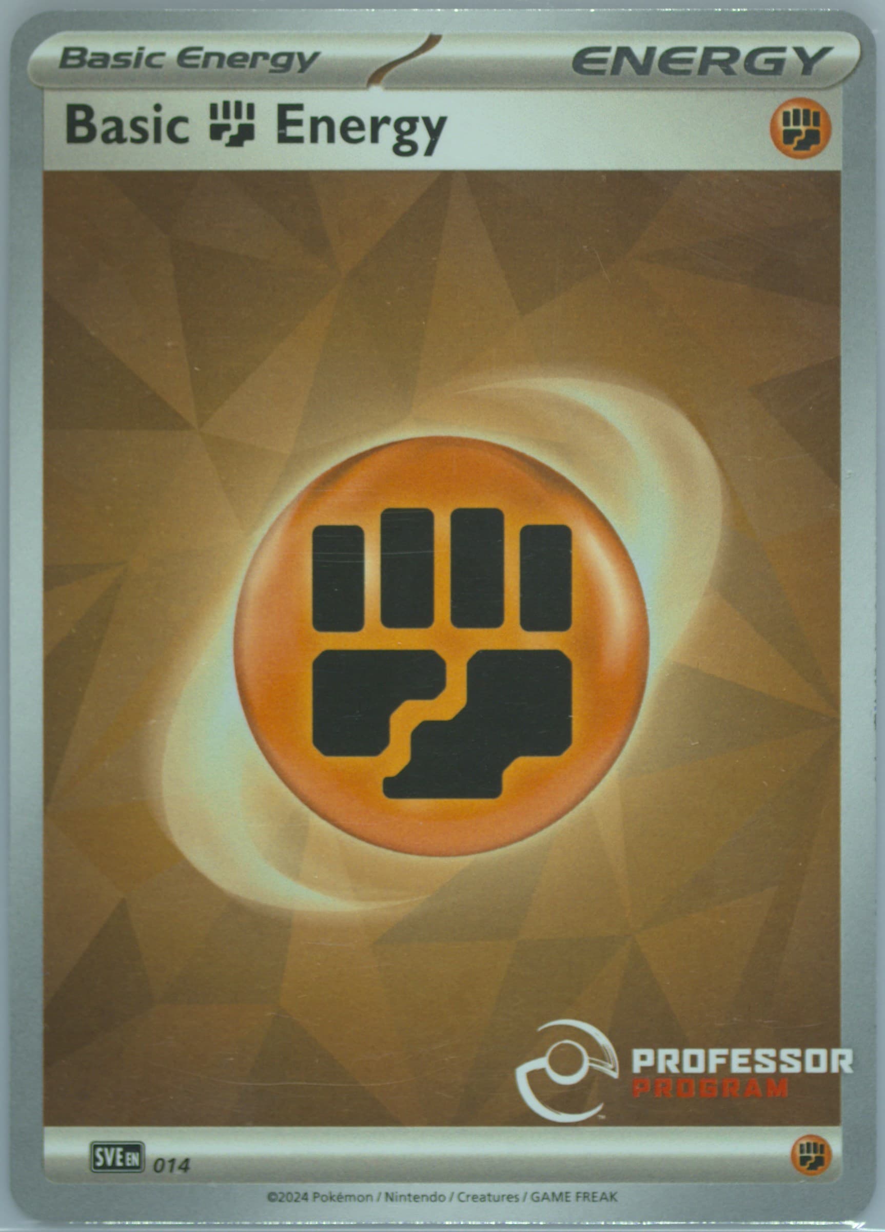 Basic Fighting Energy Professor Program (014) 2024 Pokemon Sve EN-Basic Energies