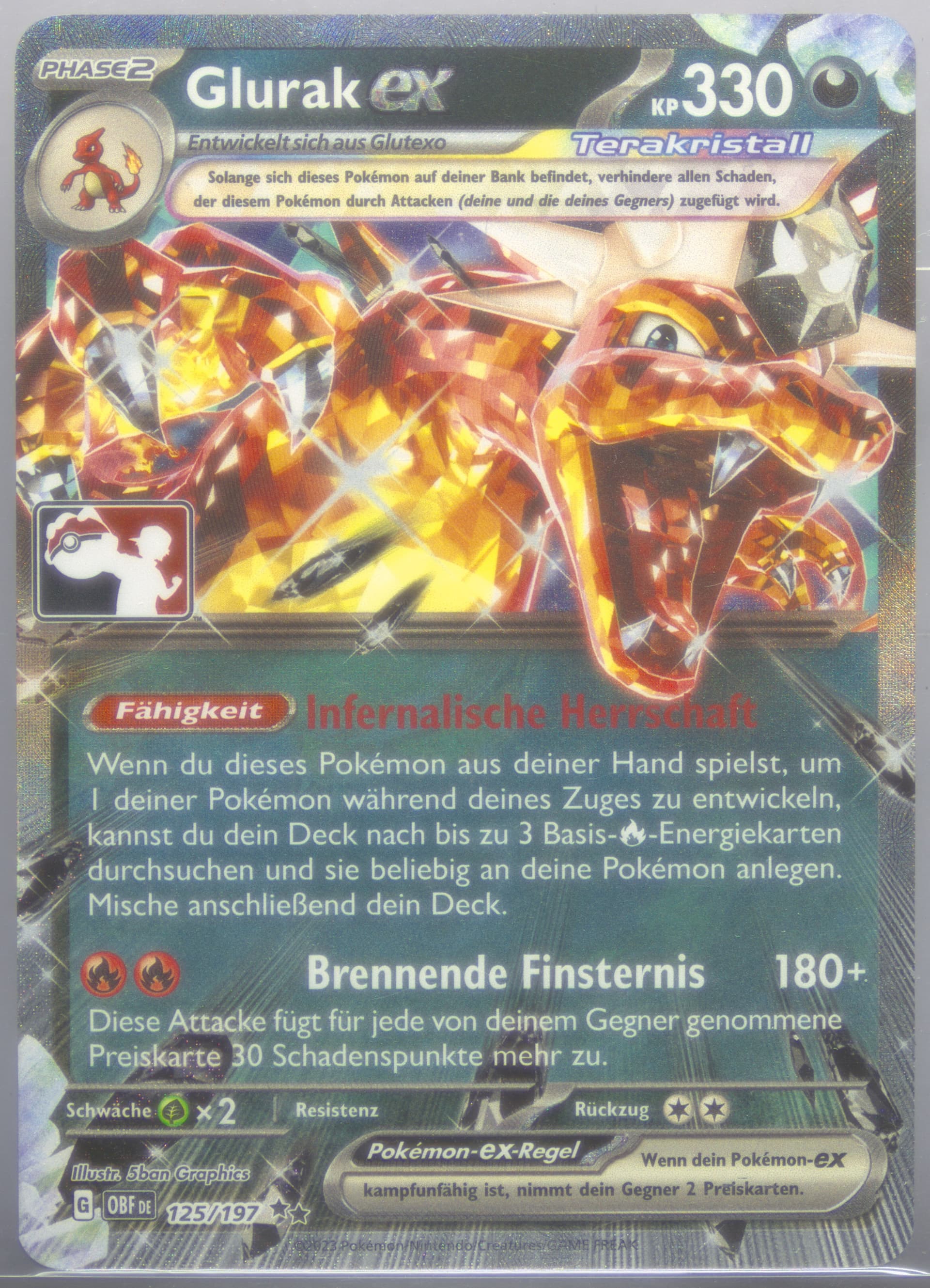 Charizard EX German (125) 2024-2025 Pokemon Play! Pokemon Prize Pack