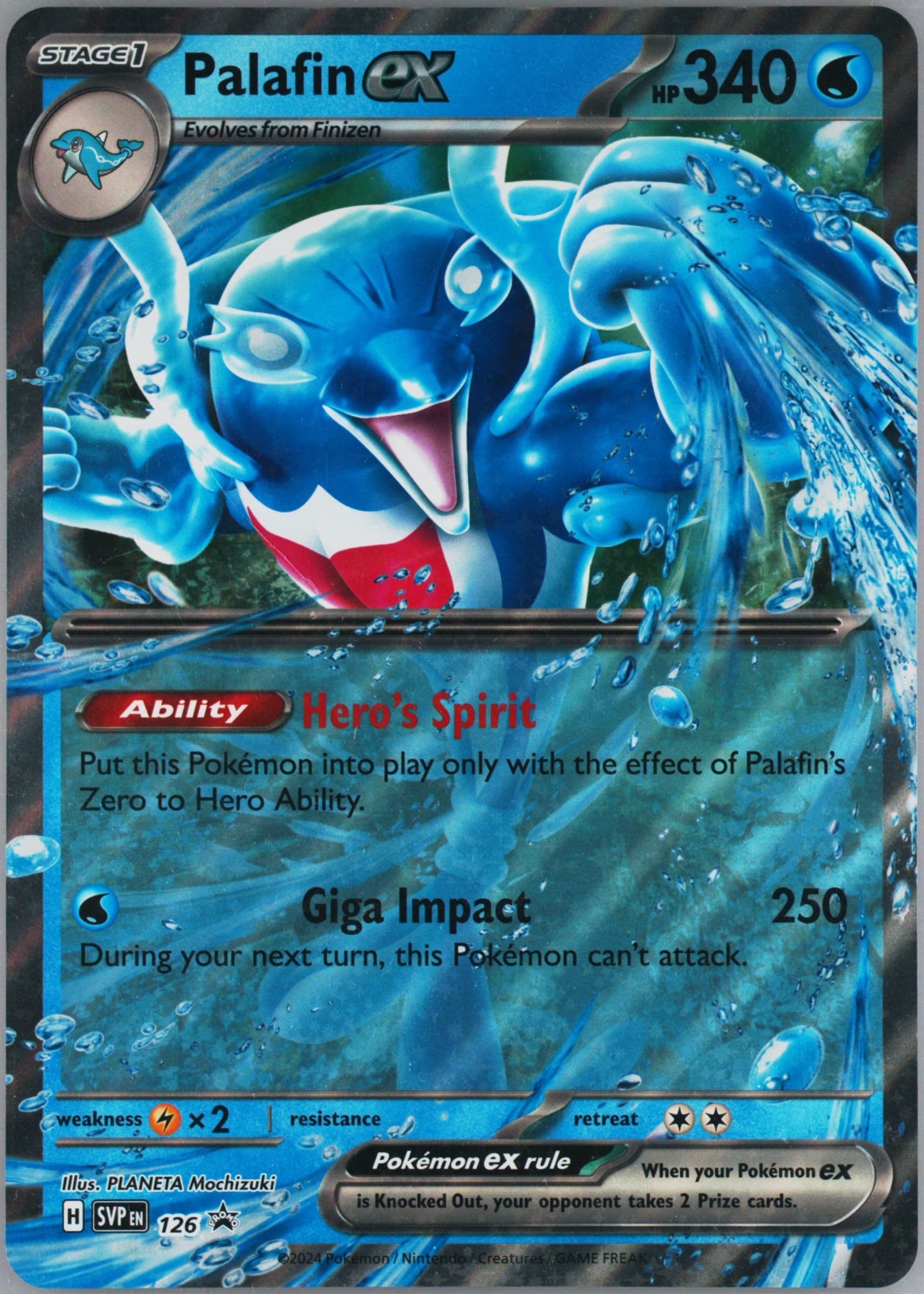 Palafin EX Palafin EX Box-Jumbo (126) 2024 Pokemon Svp EN-SV Black Star Promo