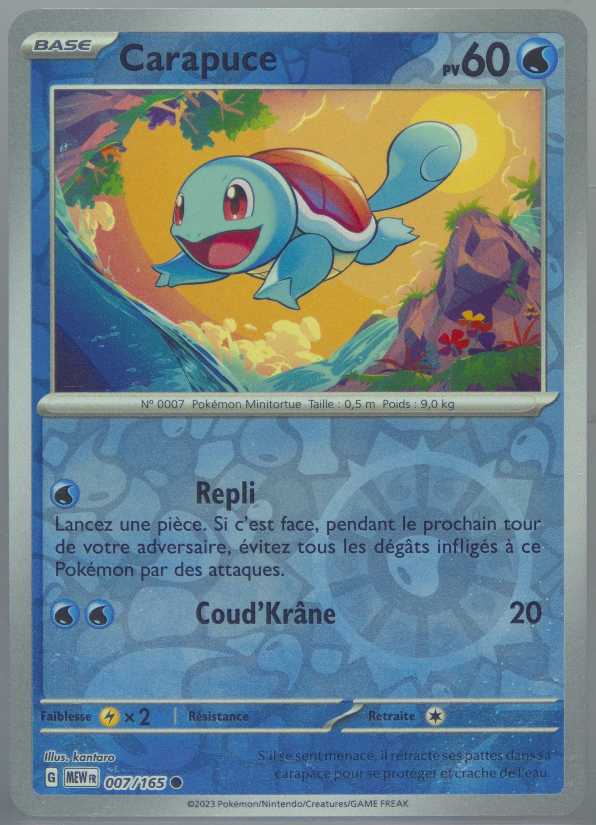 Squirtle 151 5-Pack Mini Tin (007) 2024 Pokemon Mew FR-151
