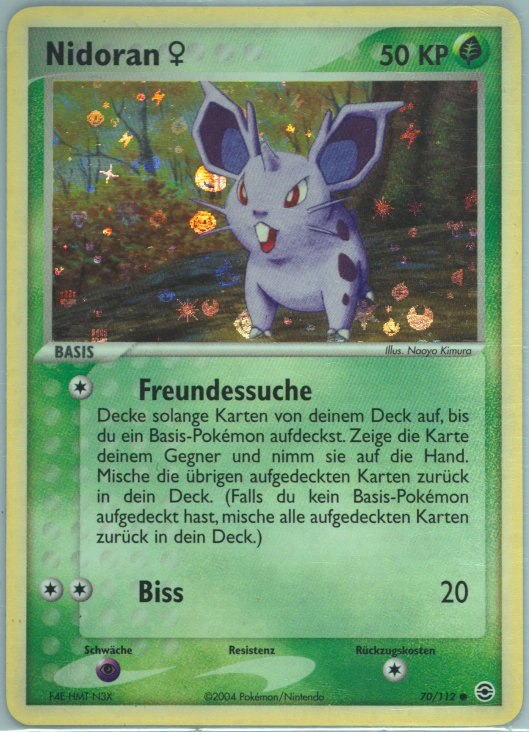 Nidoran-Reverse Foil German (70) 2004 Pokemon EX Fire Red & Leaf Green
