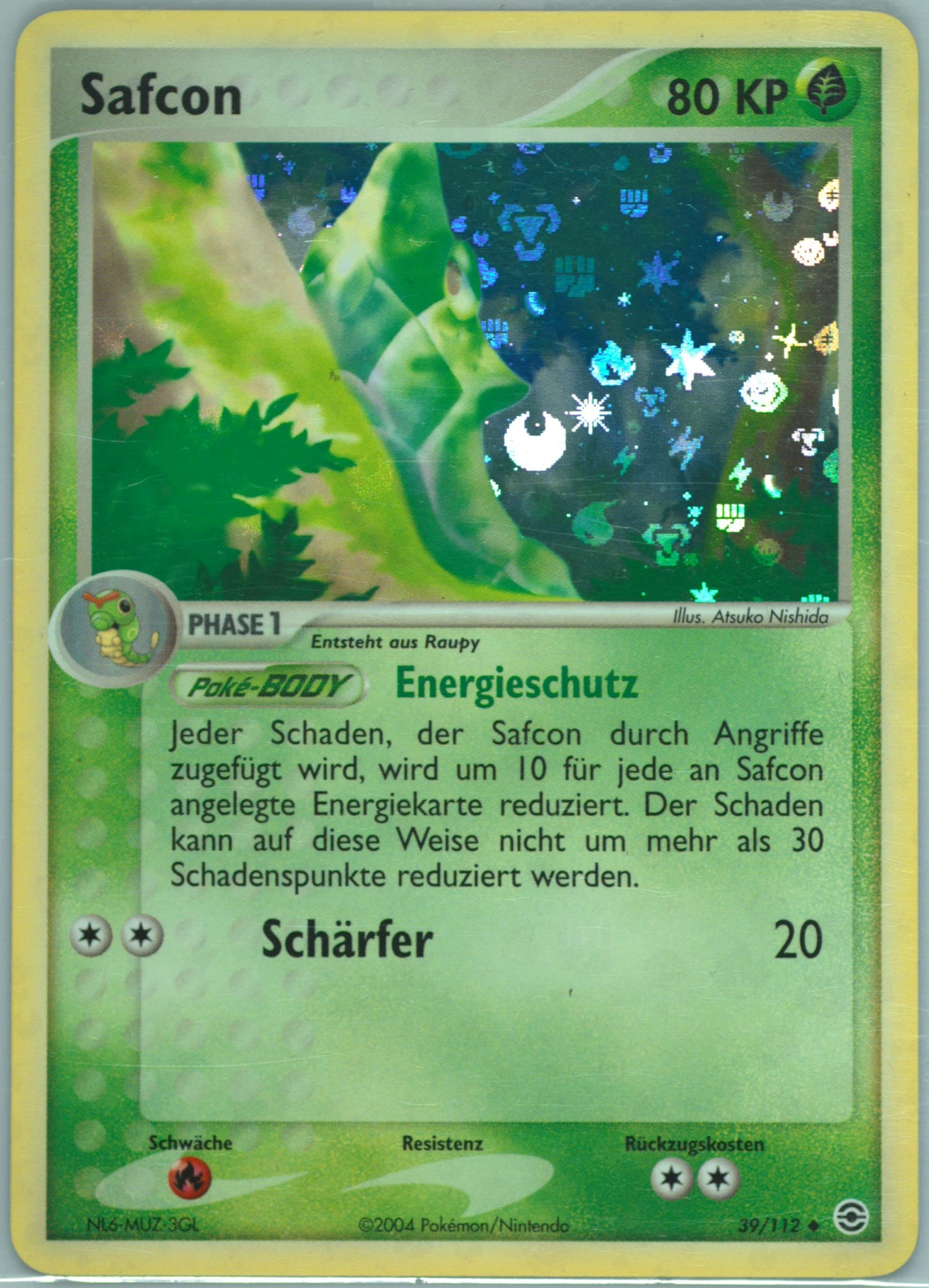 Safcon-Reverse Foil German (39) 2004 Pokemon EX Fire Red & Leaf Green