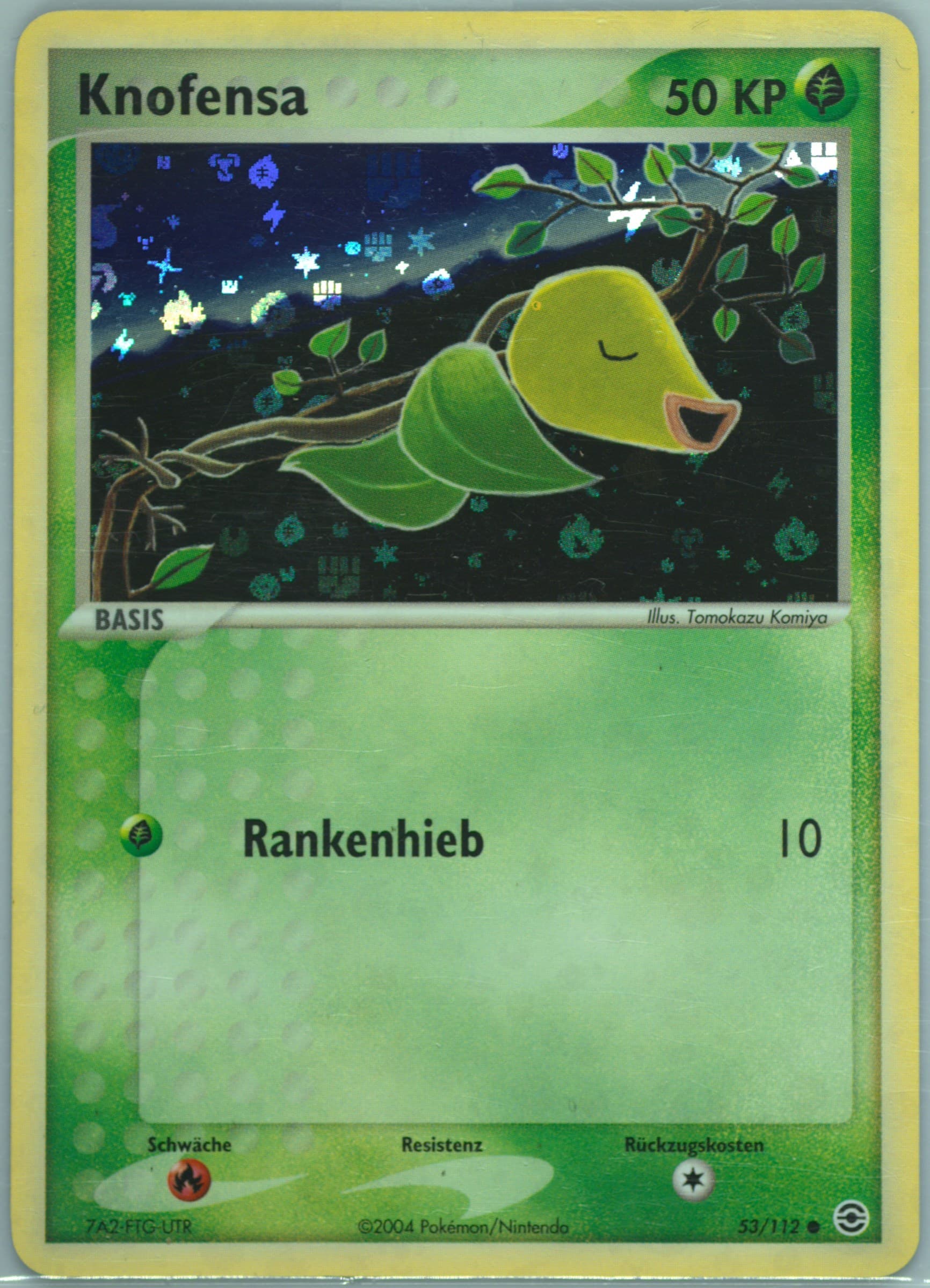 Knofensa-Reverse Foil German (53) 2004 Pokemon EX Fire Red & Leaf Green