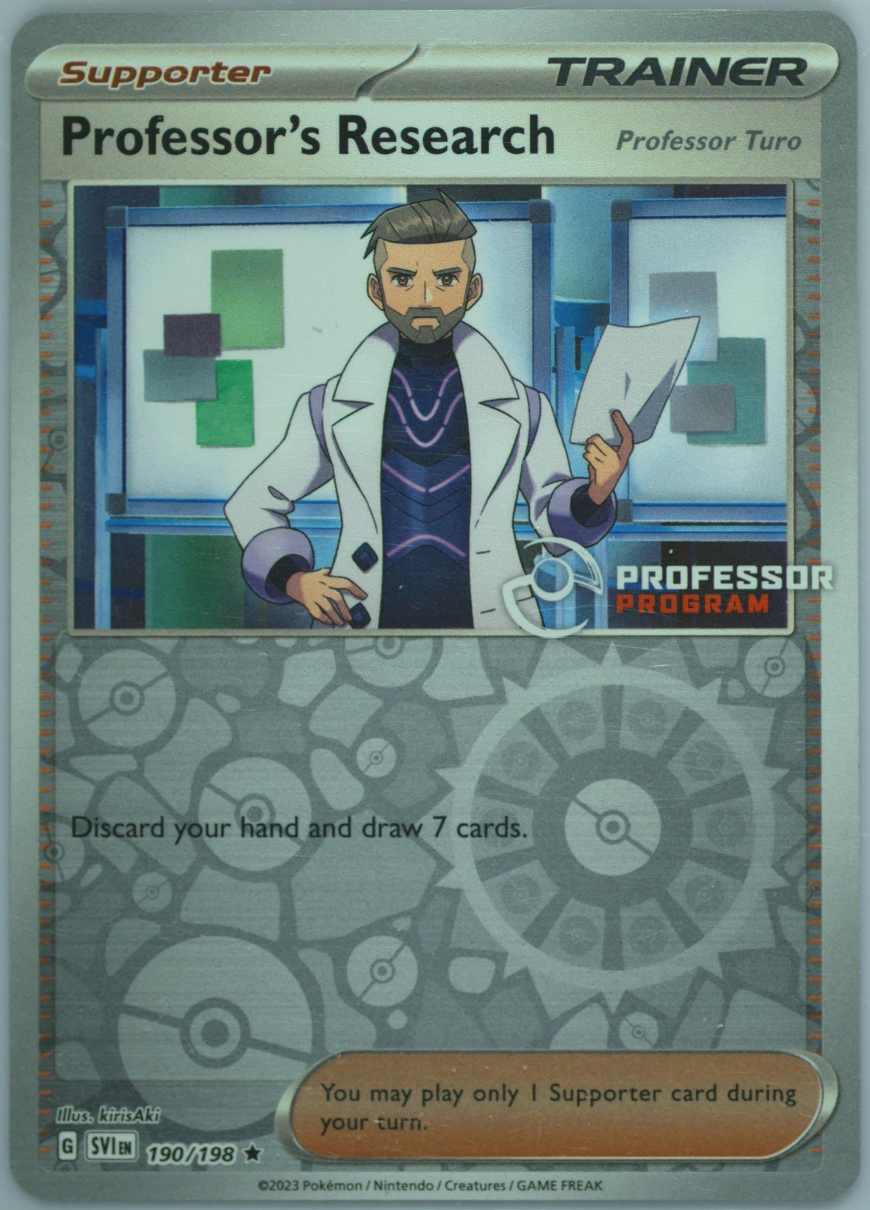 Professor's Research Professor Program (190) 2023 Pokemon Svi EN-Scarlet & Violet