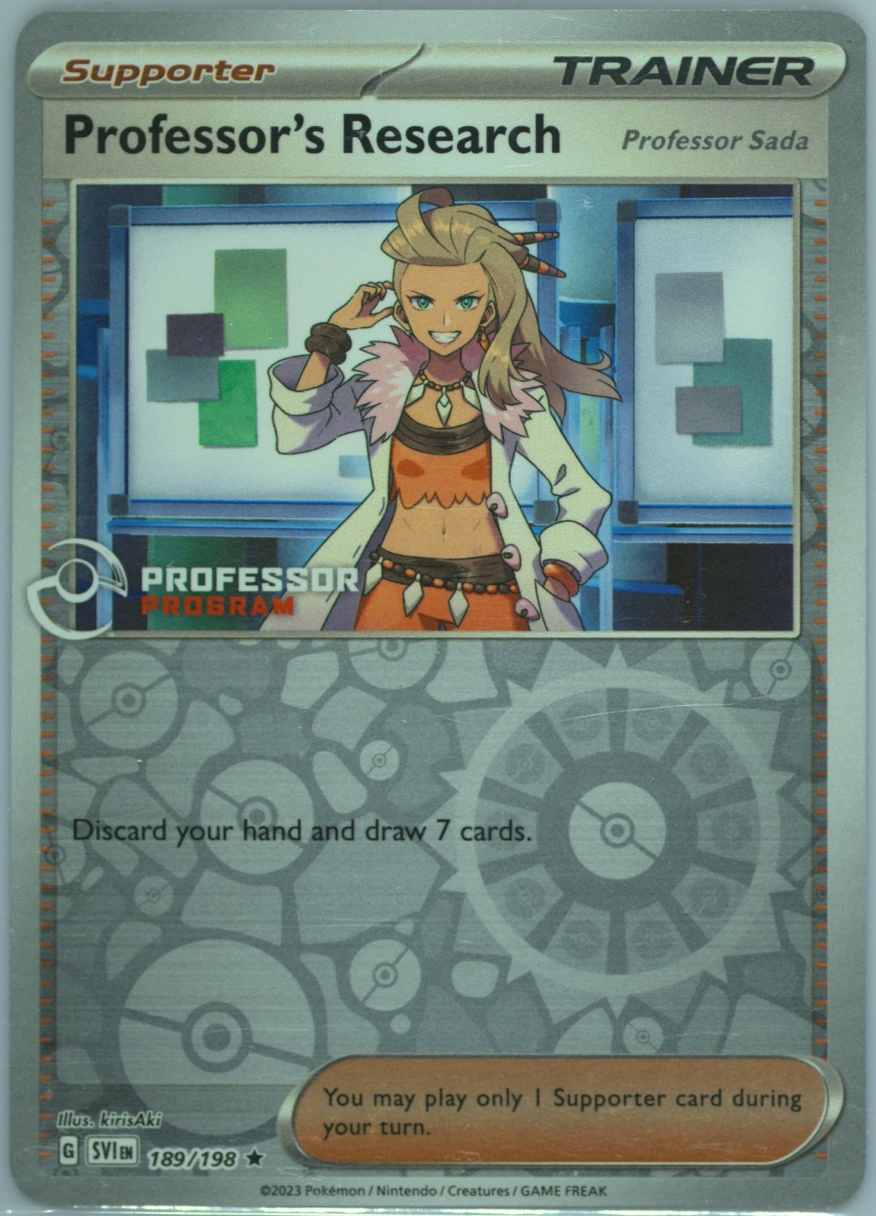 Professor's Research Professor Program (189) 2023 Pokemon Svi EN-Scarlet & Violet