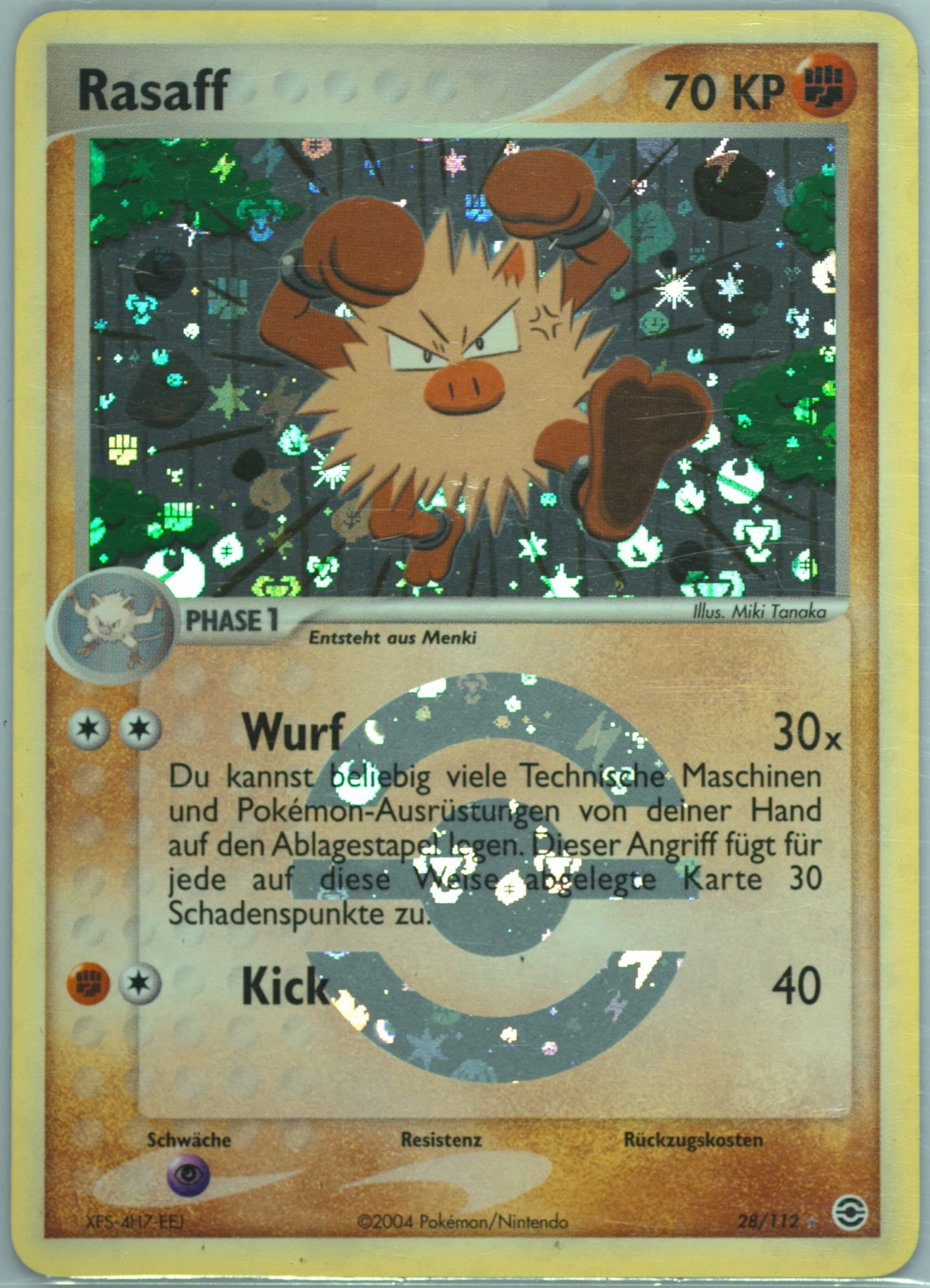 Rasaff-Reverse Foil German (28) 2004 Pokemon EX Fire Red & Leaf Green