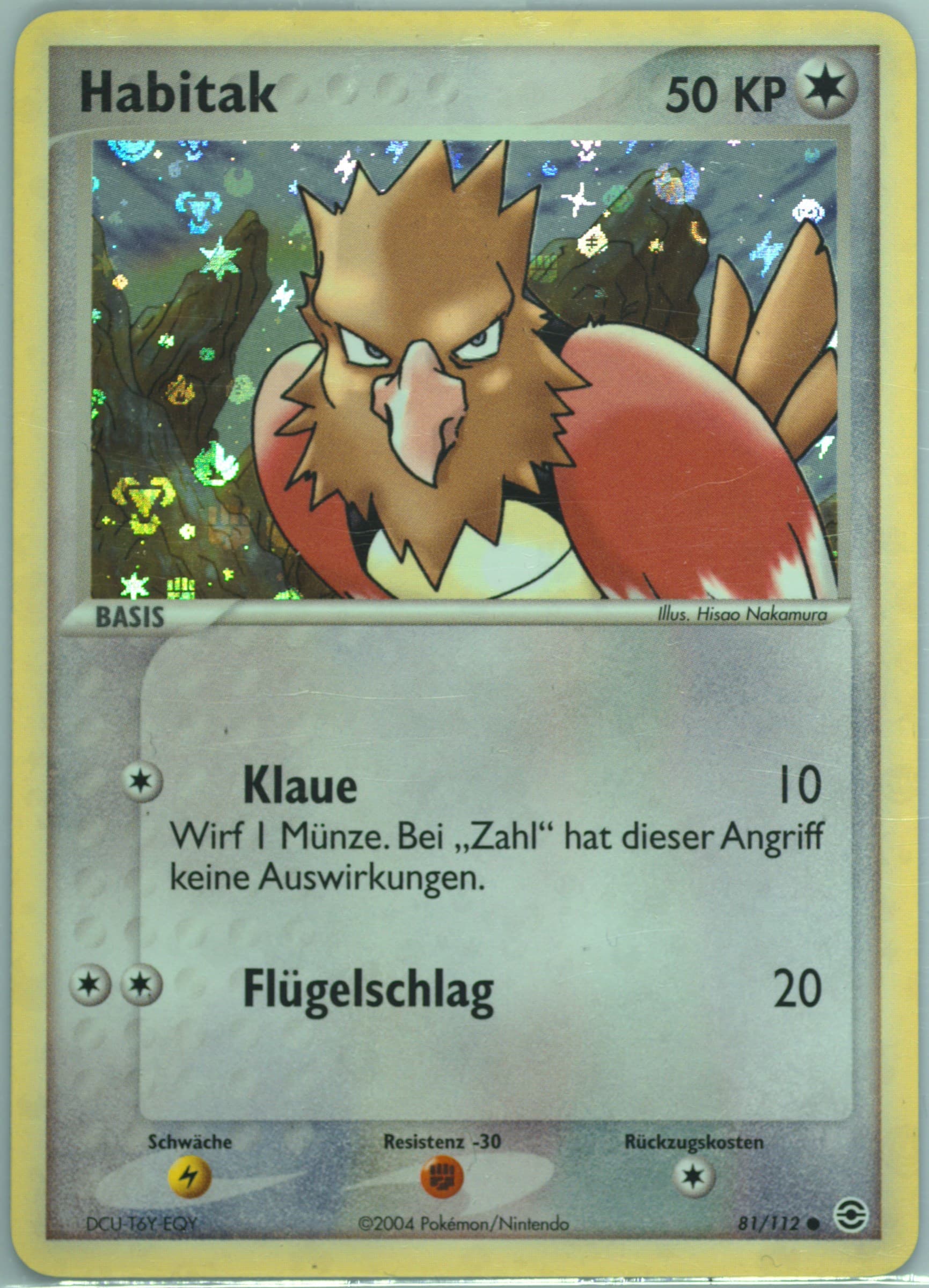Habitak-Reverse Foil German (81) 2004 Pokemon EX Fire Red & Leaf Green