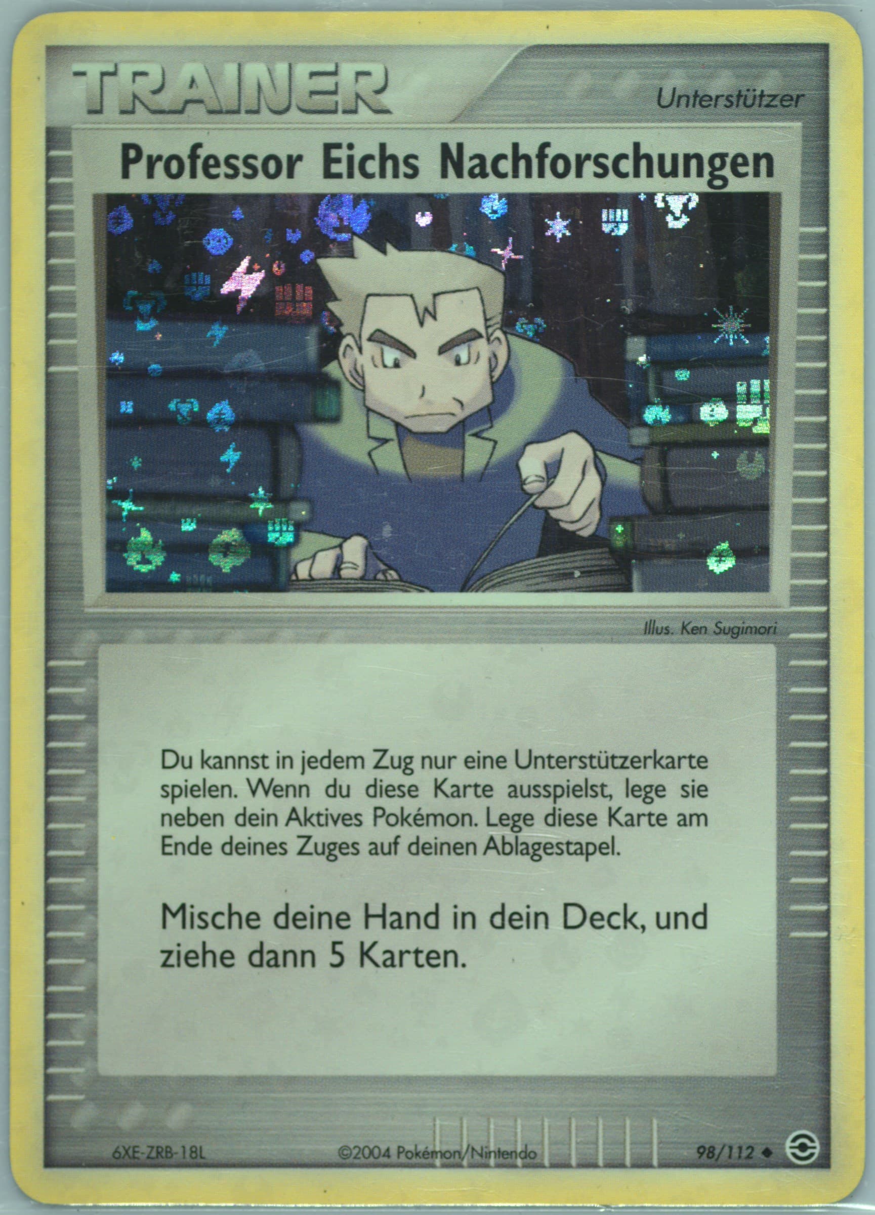Prof. Eichs Nachforschungen-Reverse Foil German (98) 2004 Pokemon EX Fire Red & Leaf Green