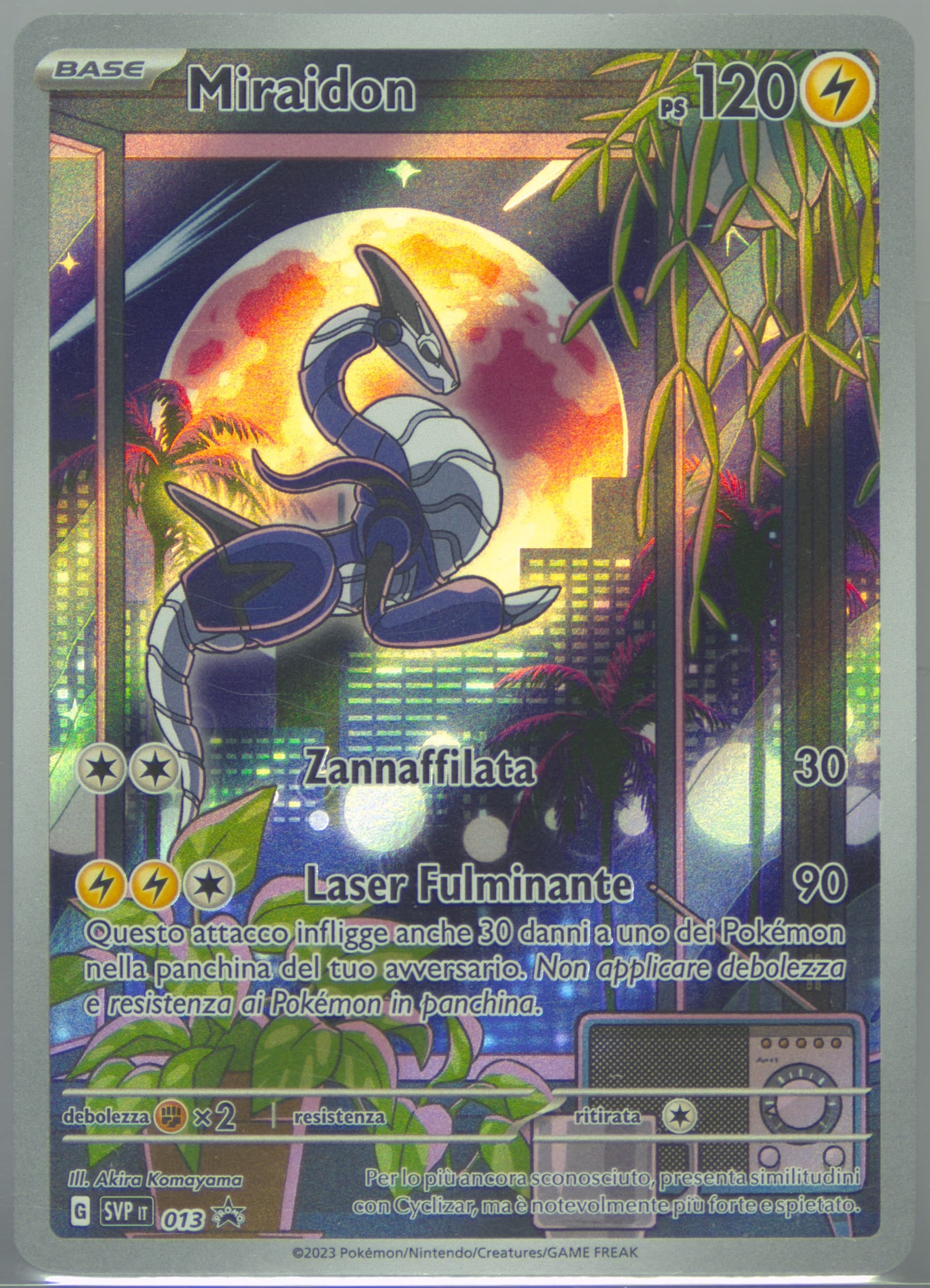 Miraidon Scarlet & Violet Elite Trainer Box-Miraidon (013) 2023 Pokemon Italian Svp It-SV Black Star Promo