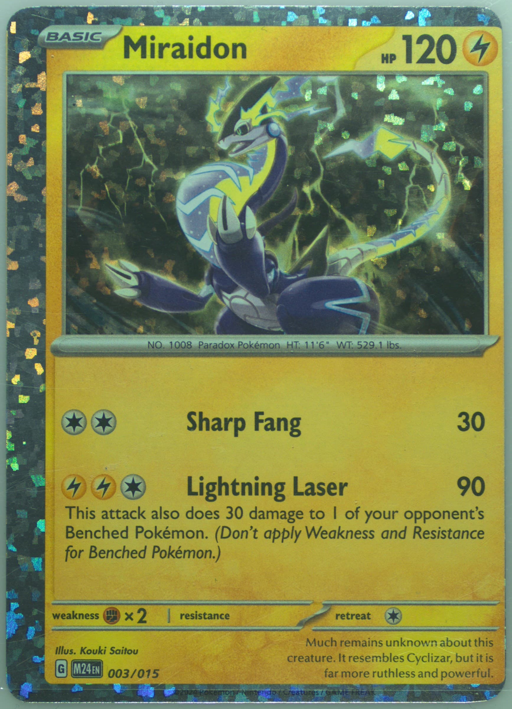 Miraidon (003) 2024 Pokemon M24 FR-Mcdonald's Collection