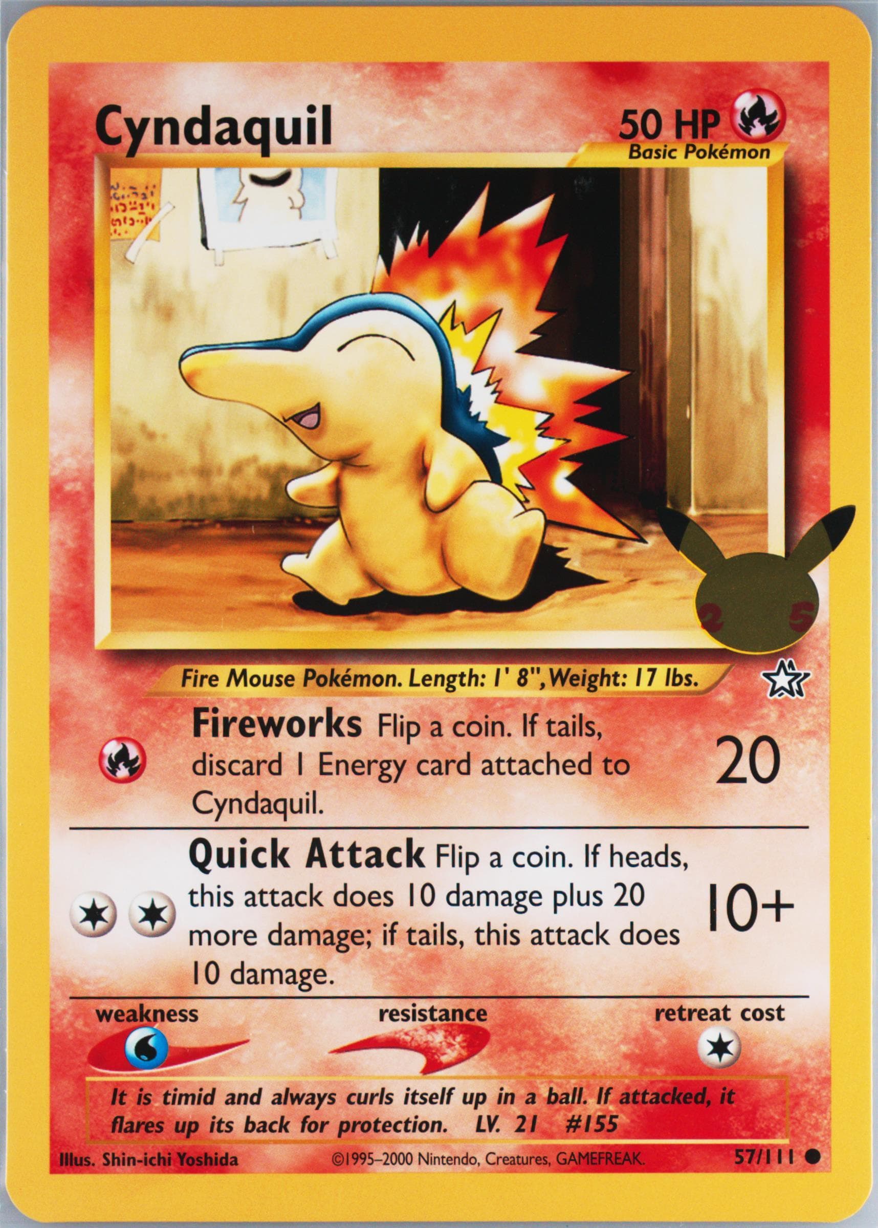 Cyndaquil (57) 2021 Pokemon First Partner Jumbos