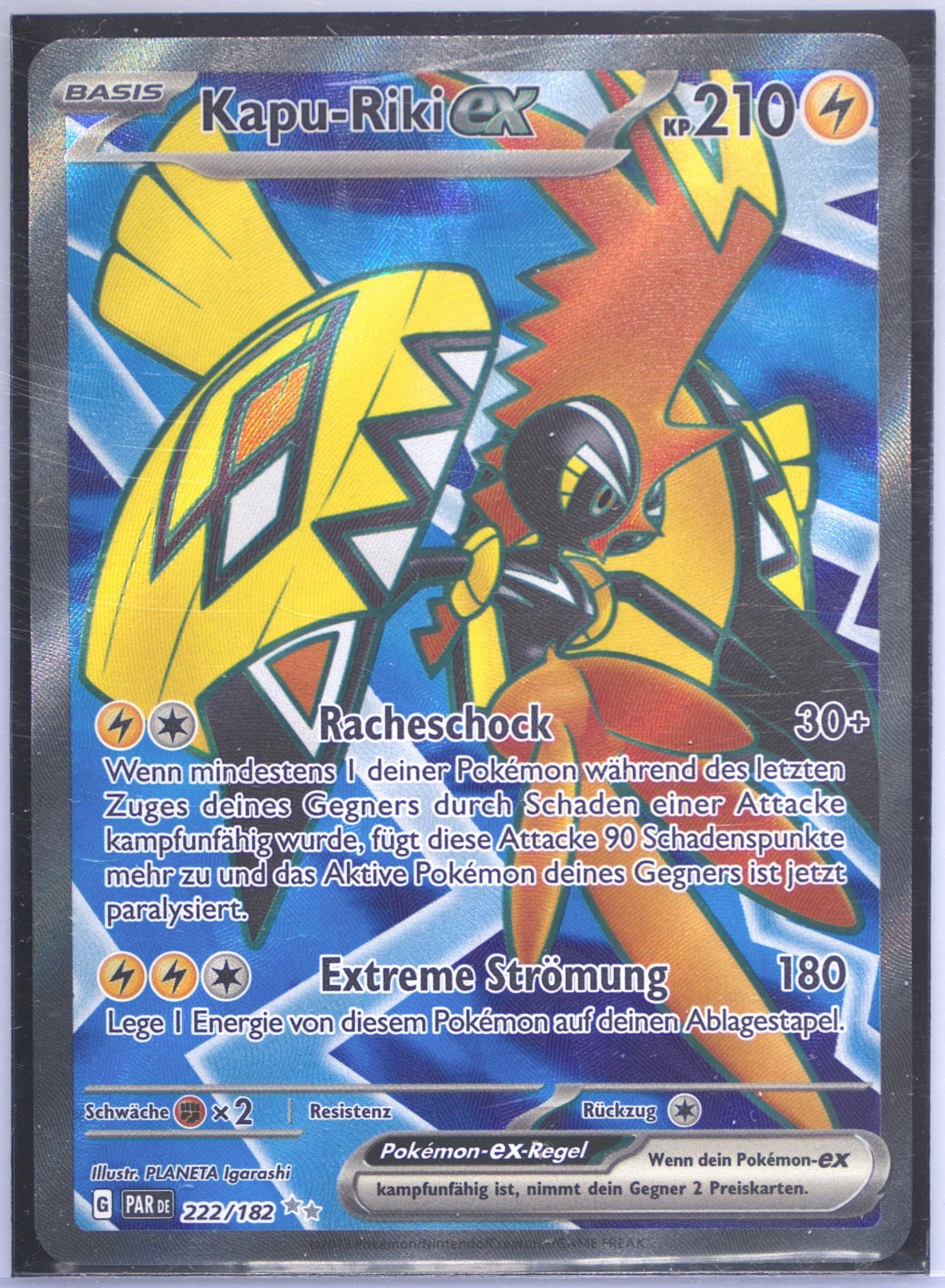 Tapu Koko EX Ultra Rare (222) 2023 Pokemon German Par de-Paradox Rift
