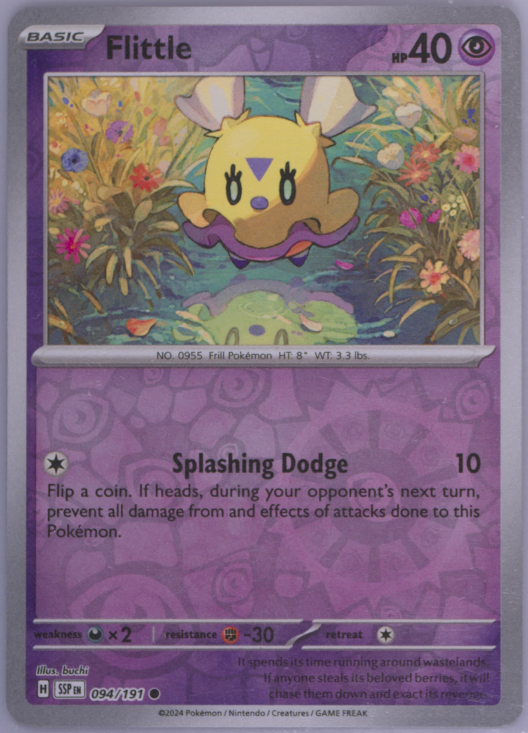 Flittle Reverse Holo (094) 2024 Pokemon Ssp EN-Surging Sparks
