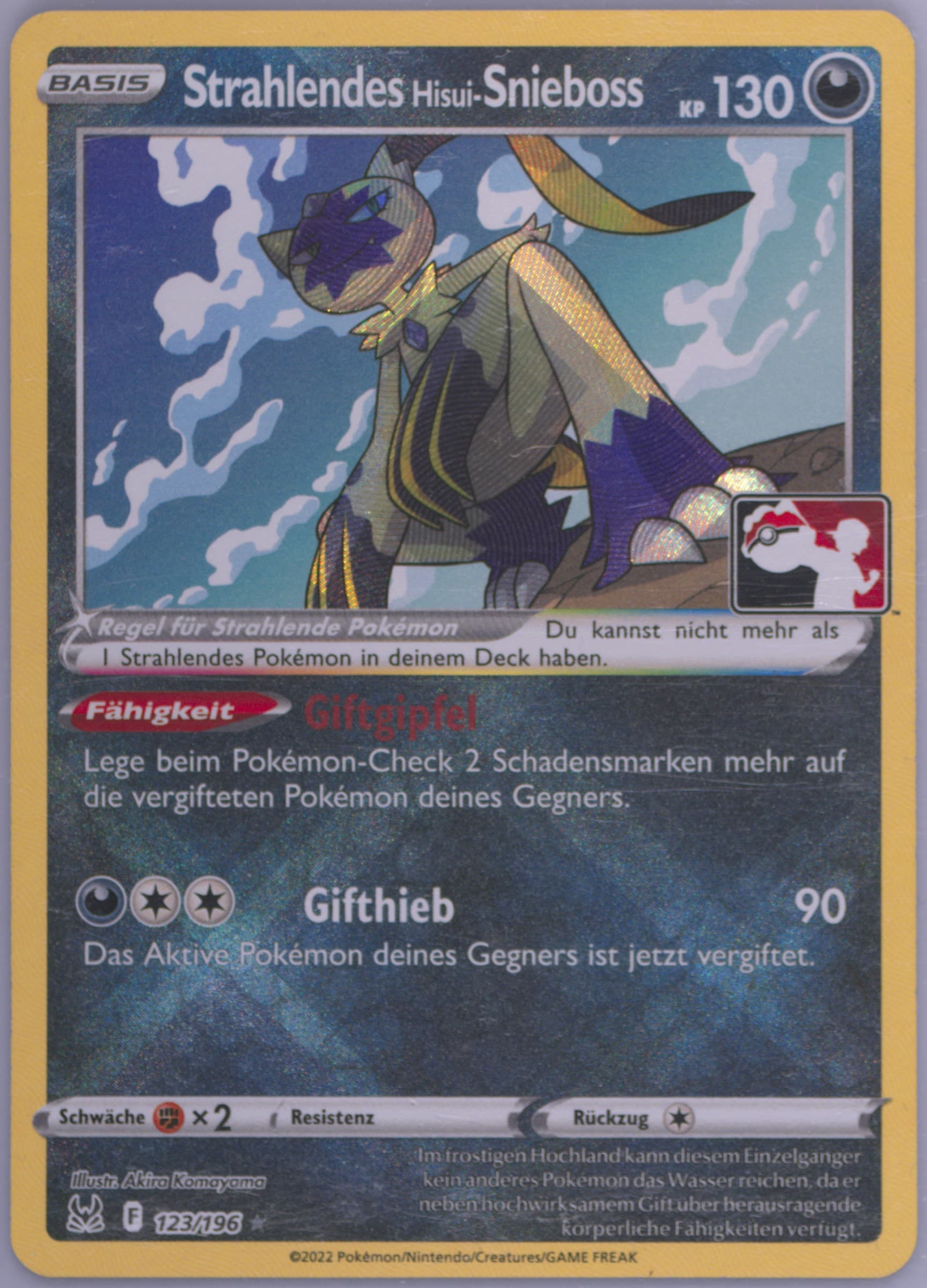 Radiant Hisuian Sneasler German (123) 2023 Pokemon Play! Pokemon Prize Pack: Series 3