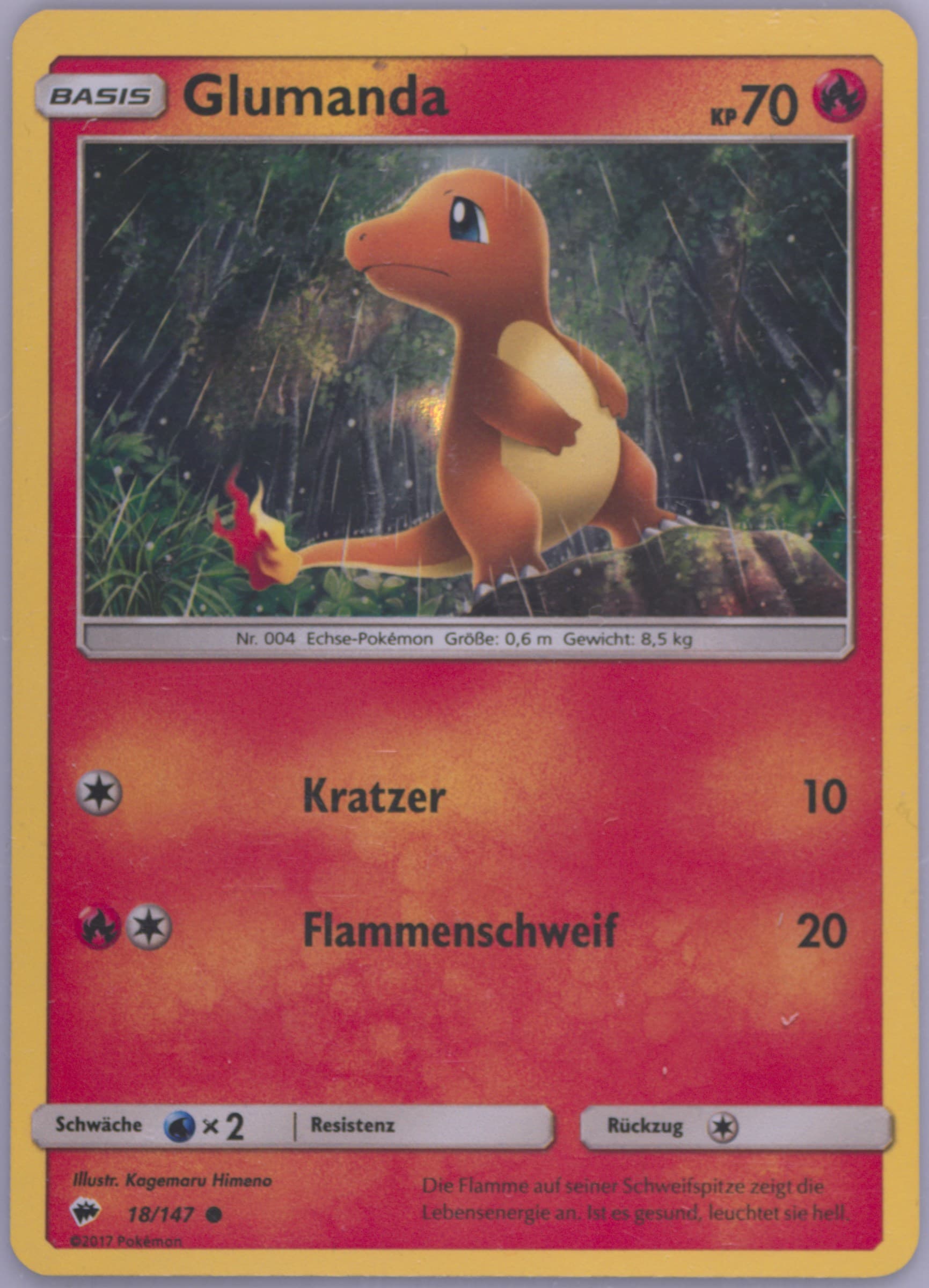 Glumanda-Holo Charizard GX Premium Collection-German (18) 2017 Pokemon Sun & Moon Burning Shadows