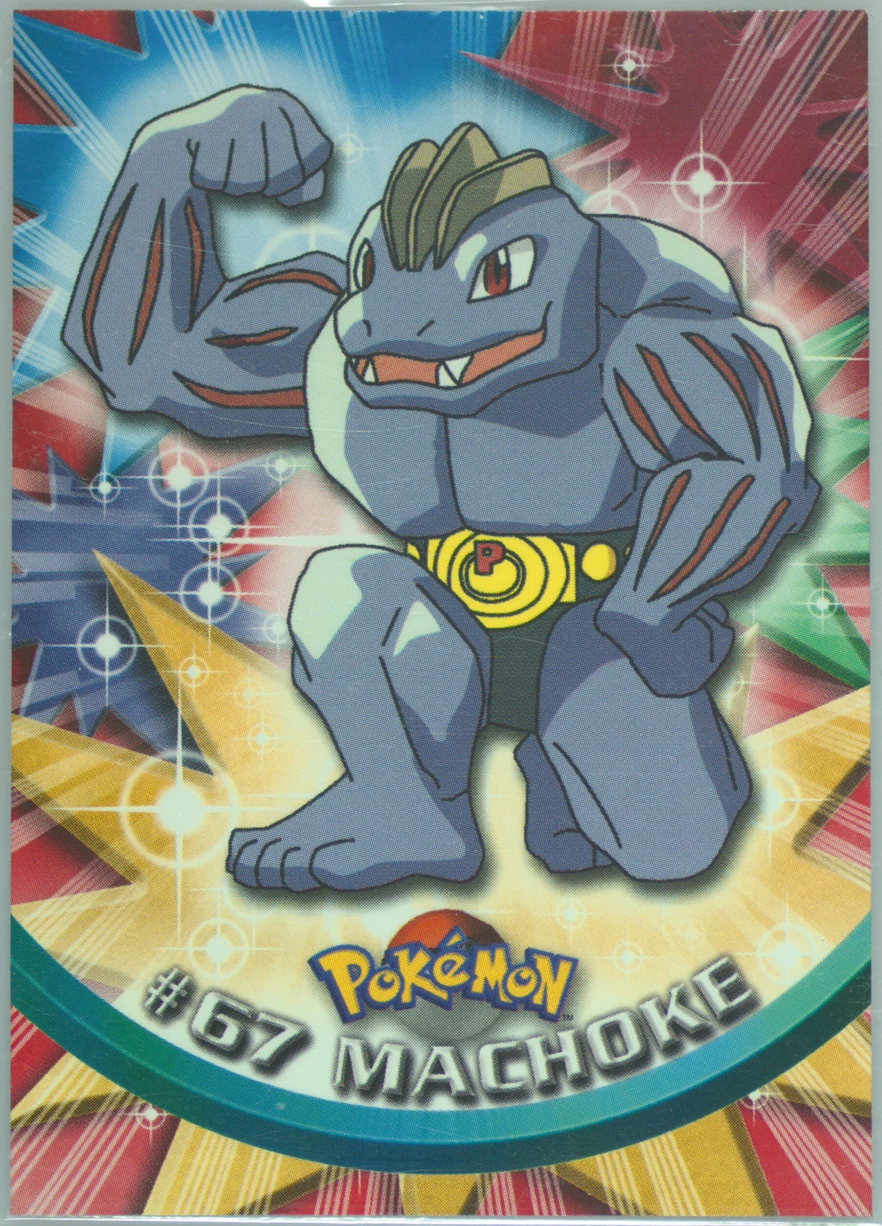 Machoke Italian (67) 1999 Topps Pokemon TV