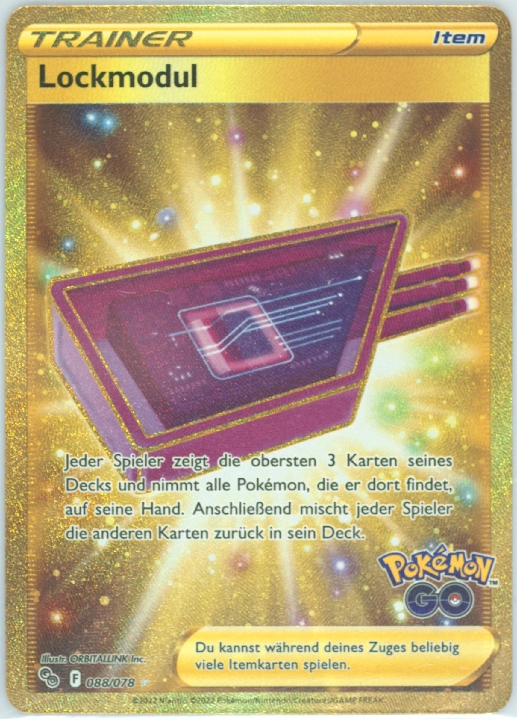 Full Art/Lockmodul German-Secret (088) 2022 Pokemon Go