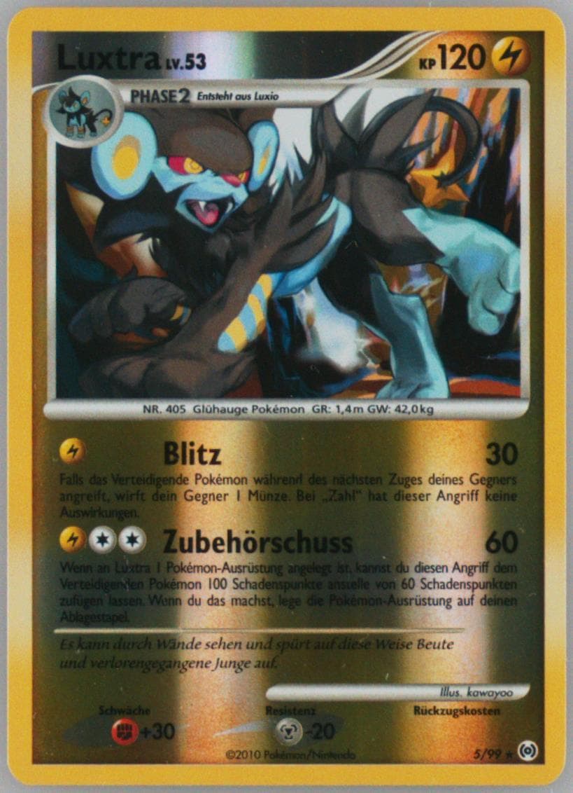Luxtra-Reverse Foil (5) 2010 Pokemon Platinum Arceus German