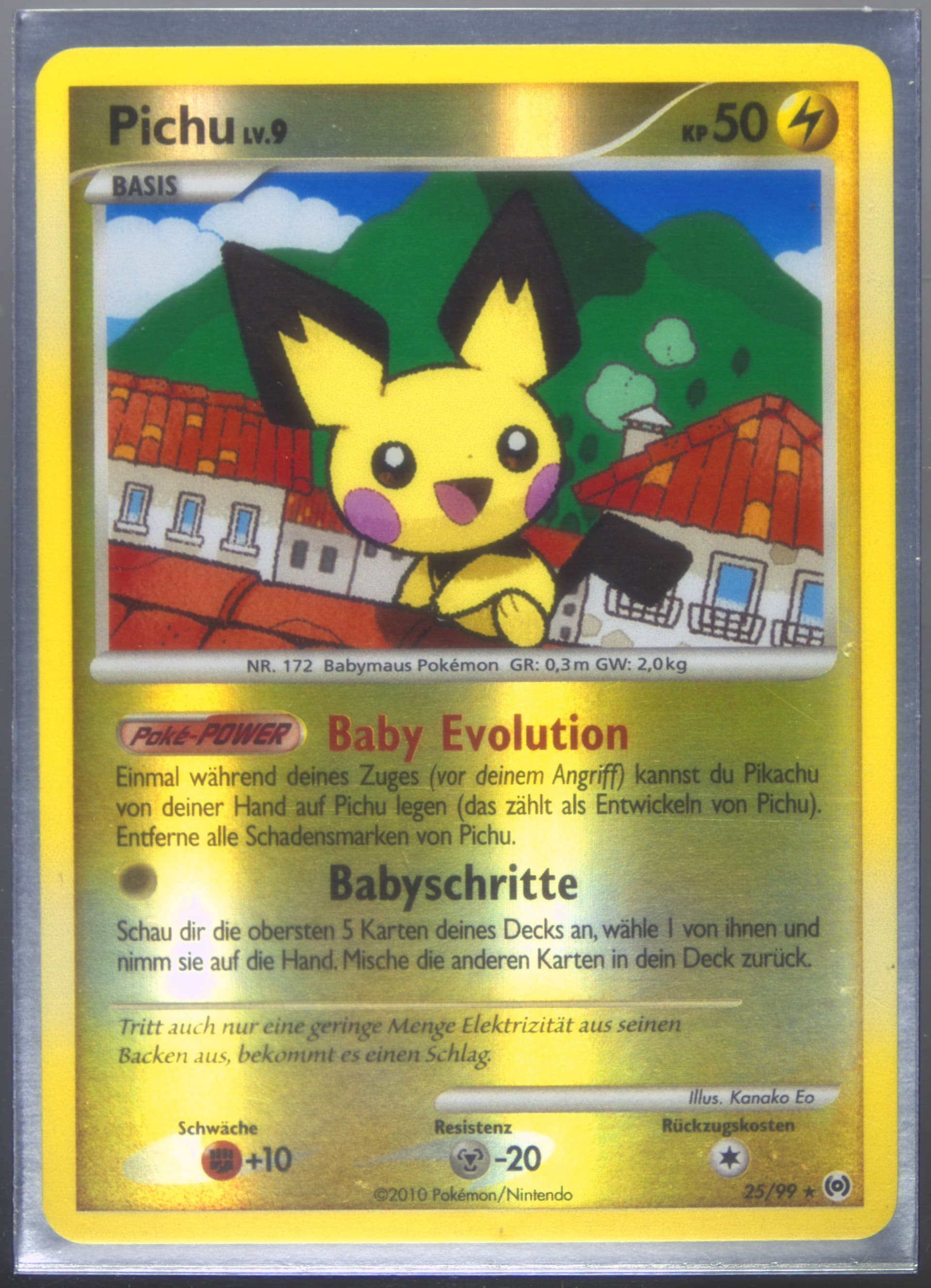 Pichu-Reverse Foil (25) 2010 Pokemon Platinum Arceus German