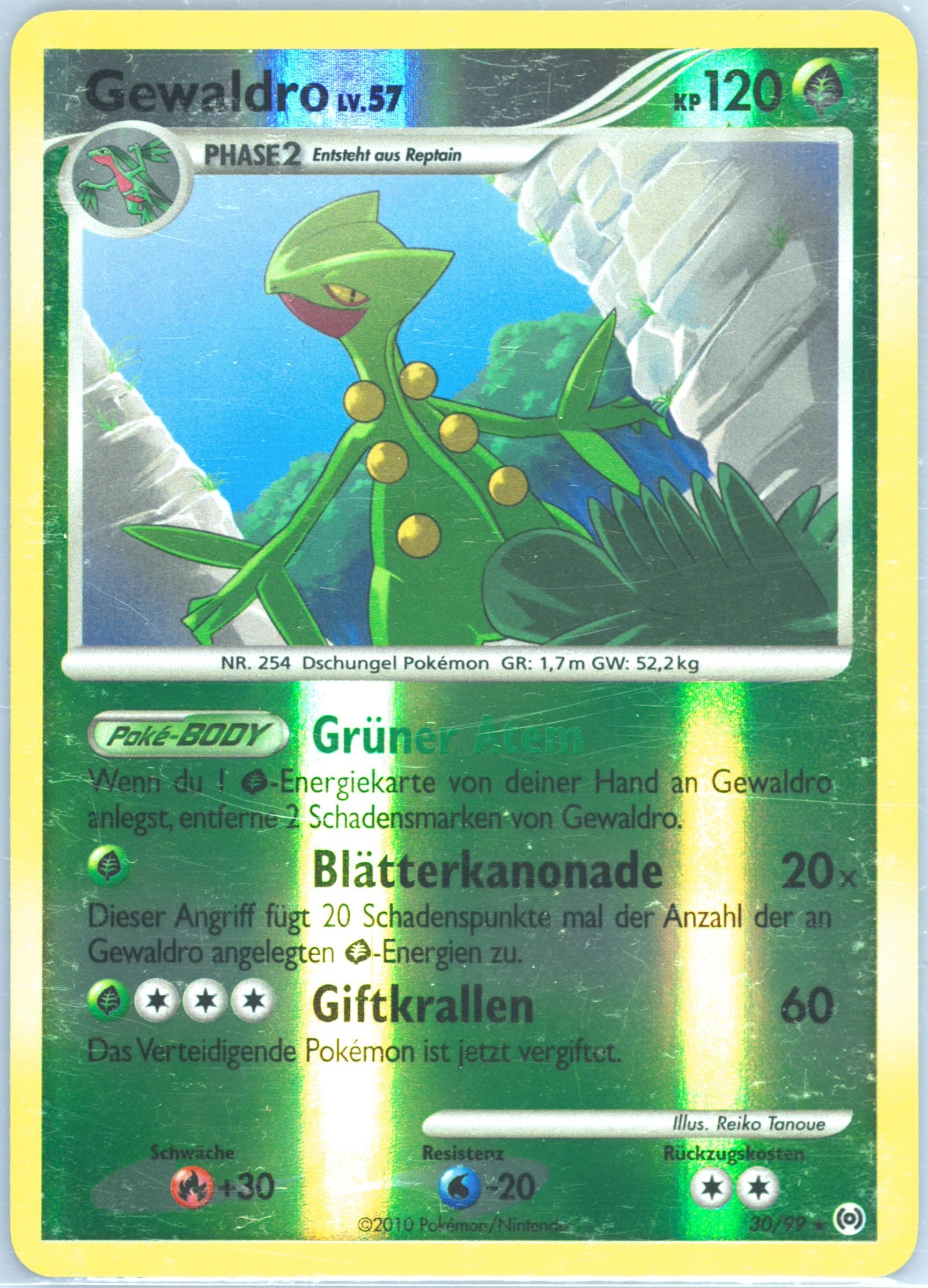 Gewaldro-Reverse Foil (30) 2010 Pokemon Platinum Arceus German