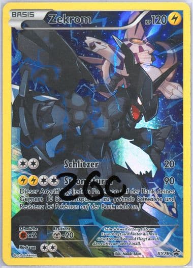 Full Art/Zekrom Pikachu EX Legendary Collection-German (XY76) 2016 Pokemon XY Black Star Promo