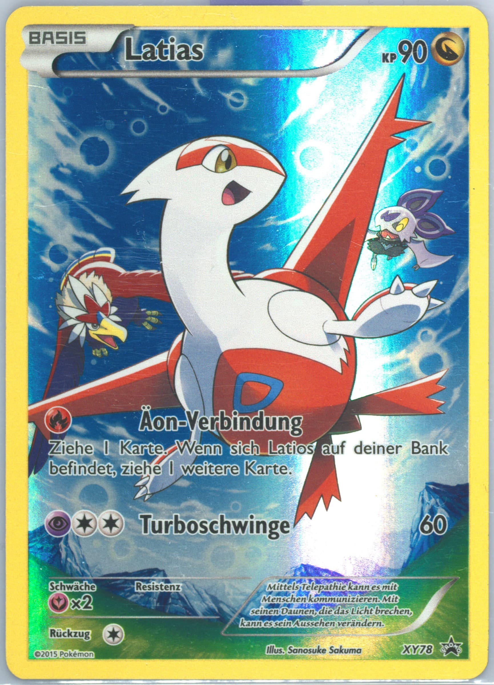 Full Art/Latias Pikachu EX Legendary Collection-German (XY78) 2016 Pokemon XY Black Star Promo