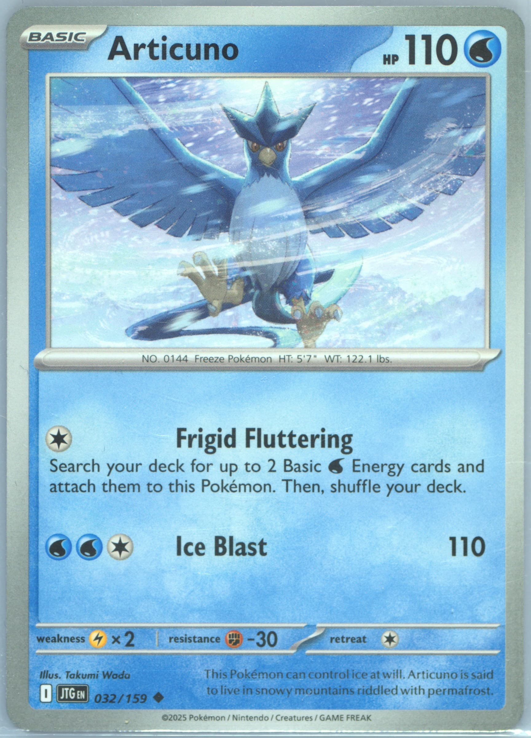 Articuno (032) 2025 Pokemon Jtg EN-Journey Together