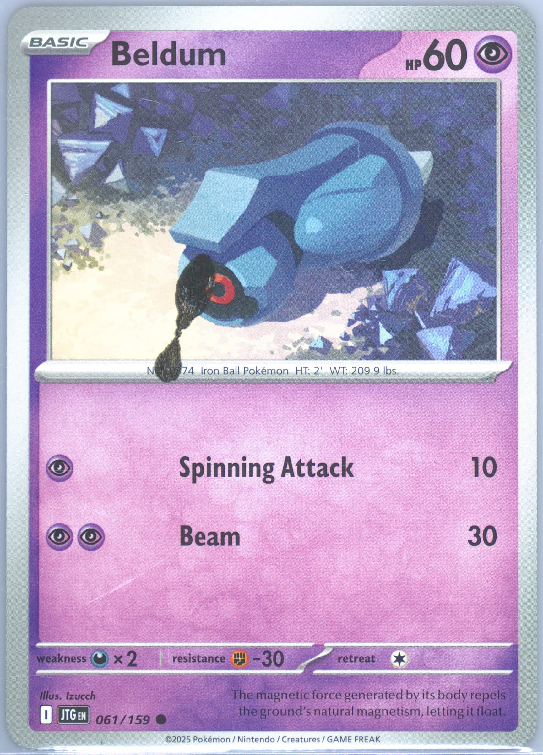 Beldum (061) 2025 Pokemon Jtg EN-Journey Together