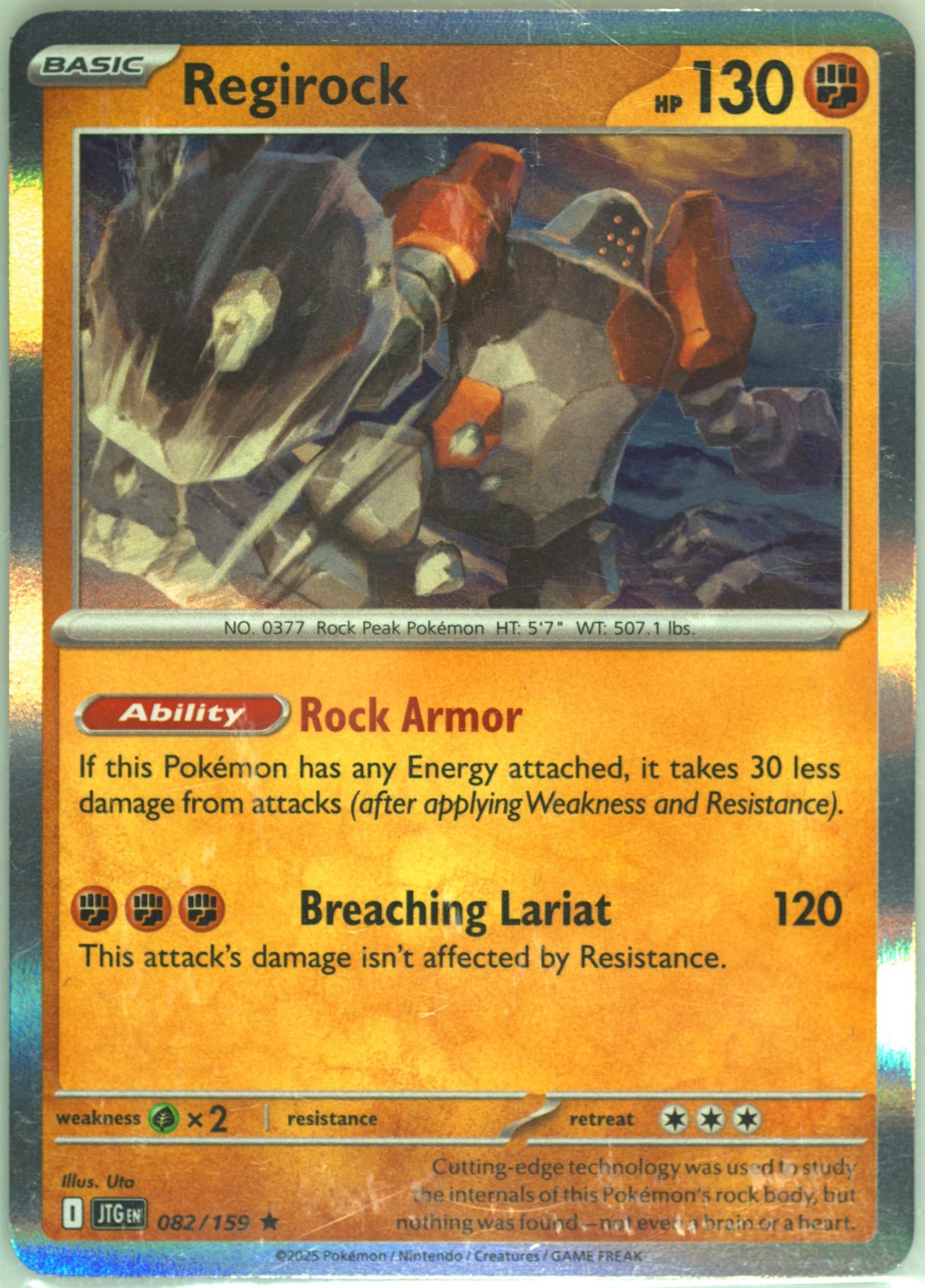 Regirock (082) 2025 Pokemon Jtg EN-Journey Together