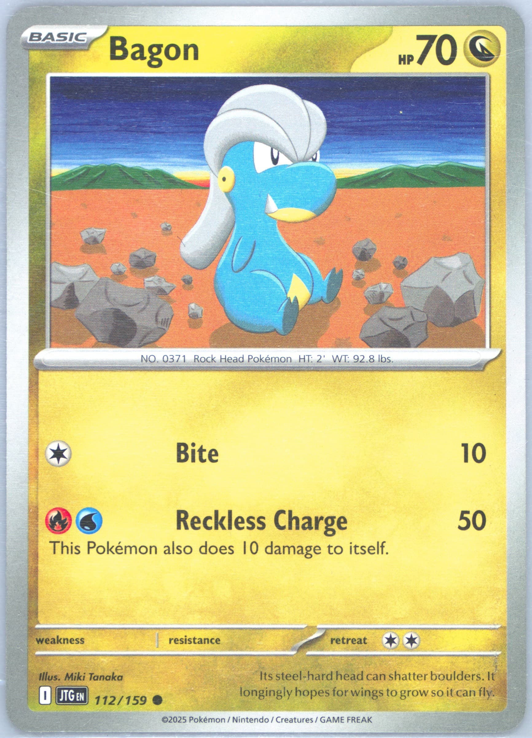 Bagon (112) 2025 Pokemon Jtg EN-Journey Together