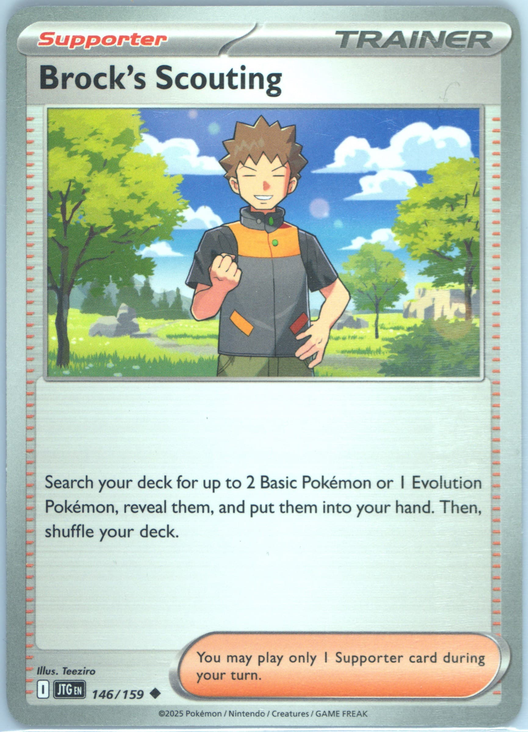 Brock's Scouting (146) 2025 Pokemon Jtg EN-Journey Together