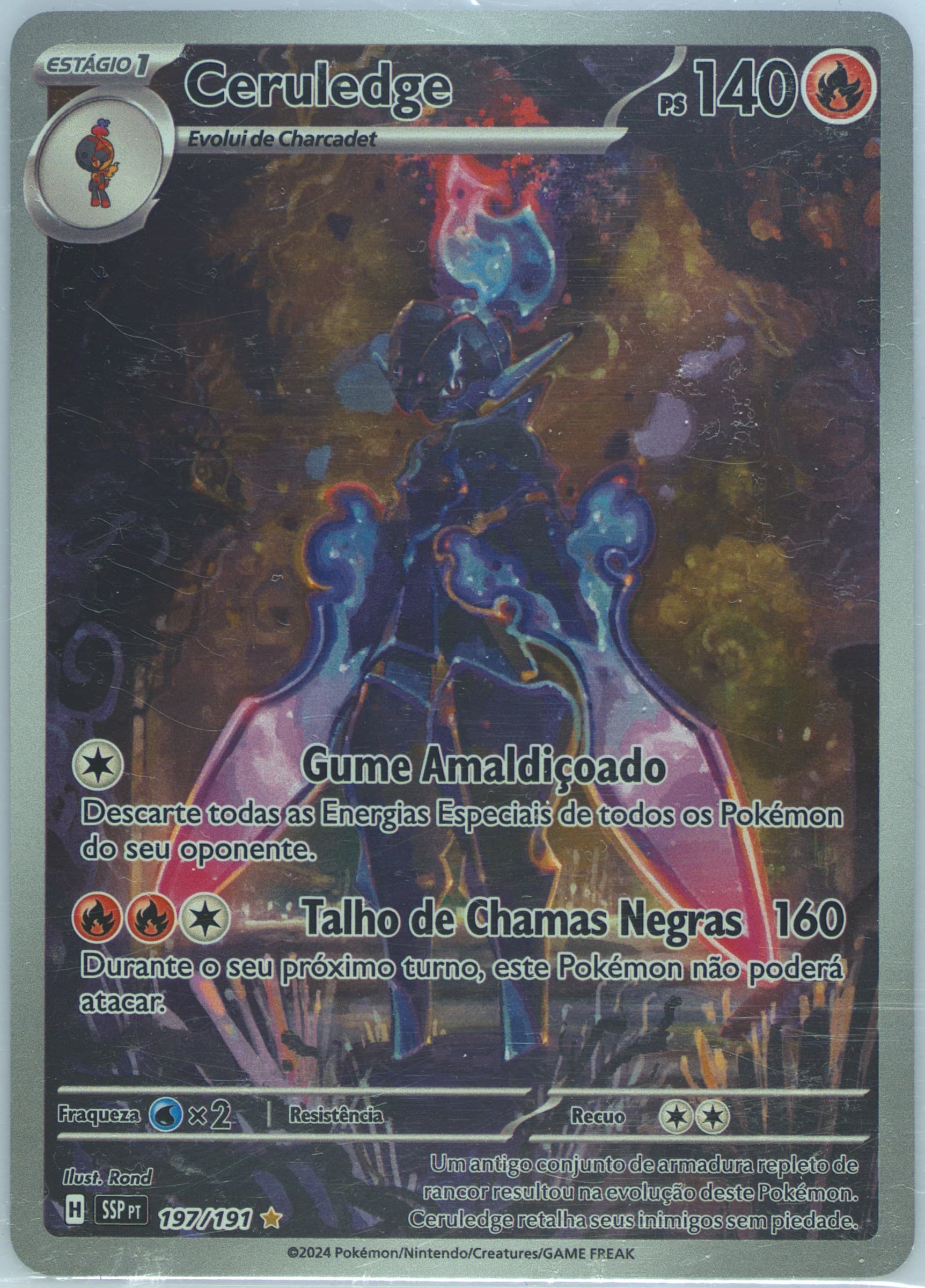 Ceruledge Special Illustration Rare (197) 2024 Pokemon Portuguese Ssp PT-Surging Sparks