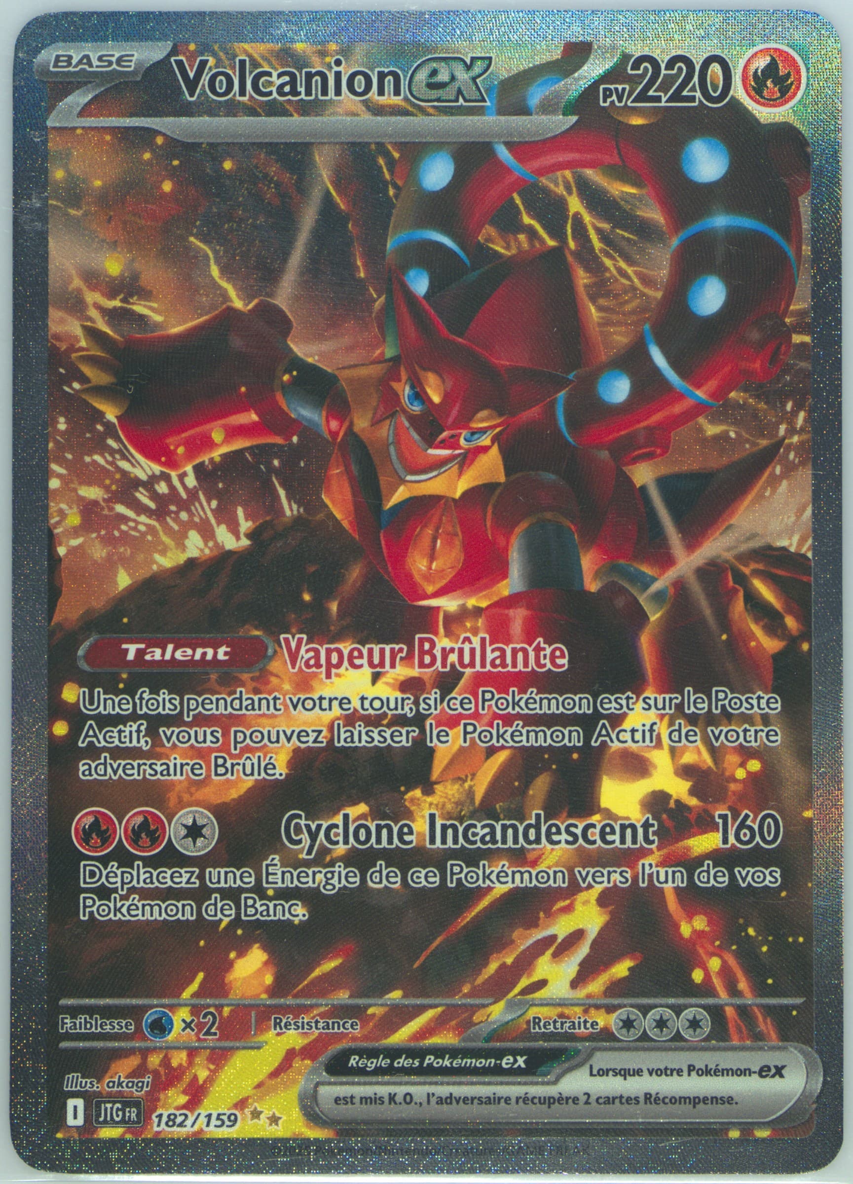 Volcanion EX Special Illustration Rare (182) 2025 Pokemon French Jtg FR-Journey Together