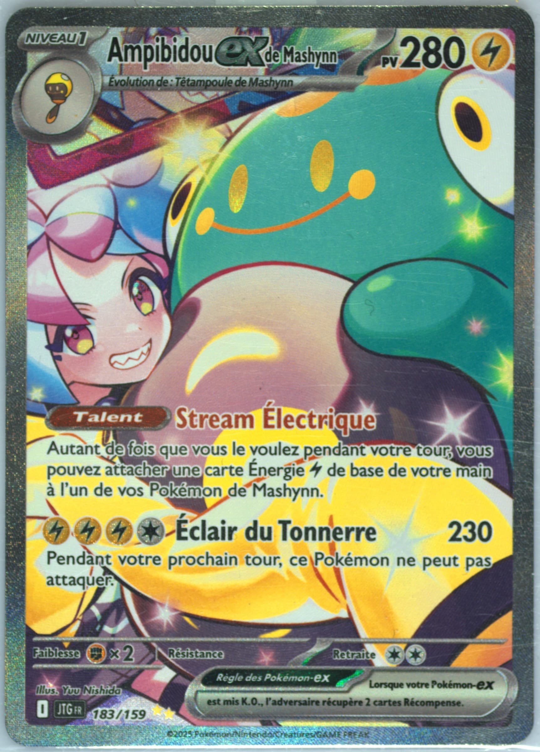 Iono's Bellibolt EX Special Illustration Rare (183) 2025 Pokemon French Jtg FR-Journey Together