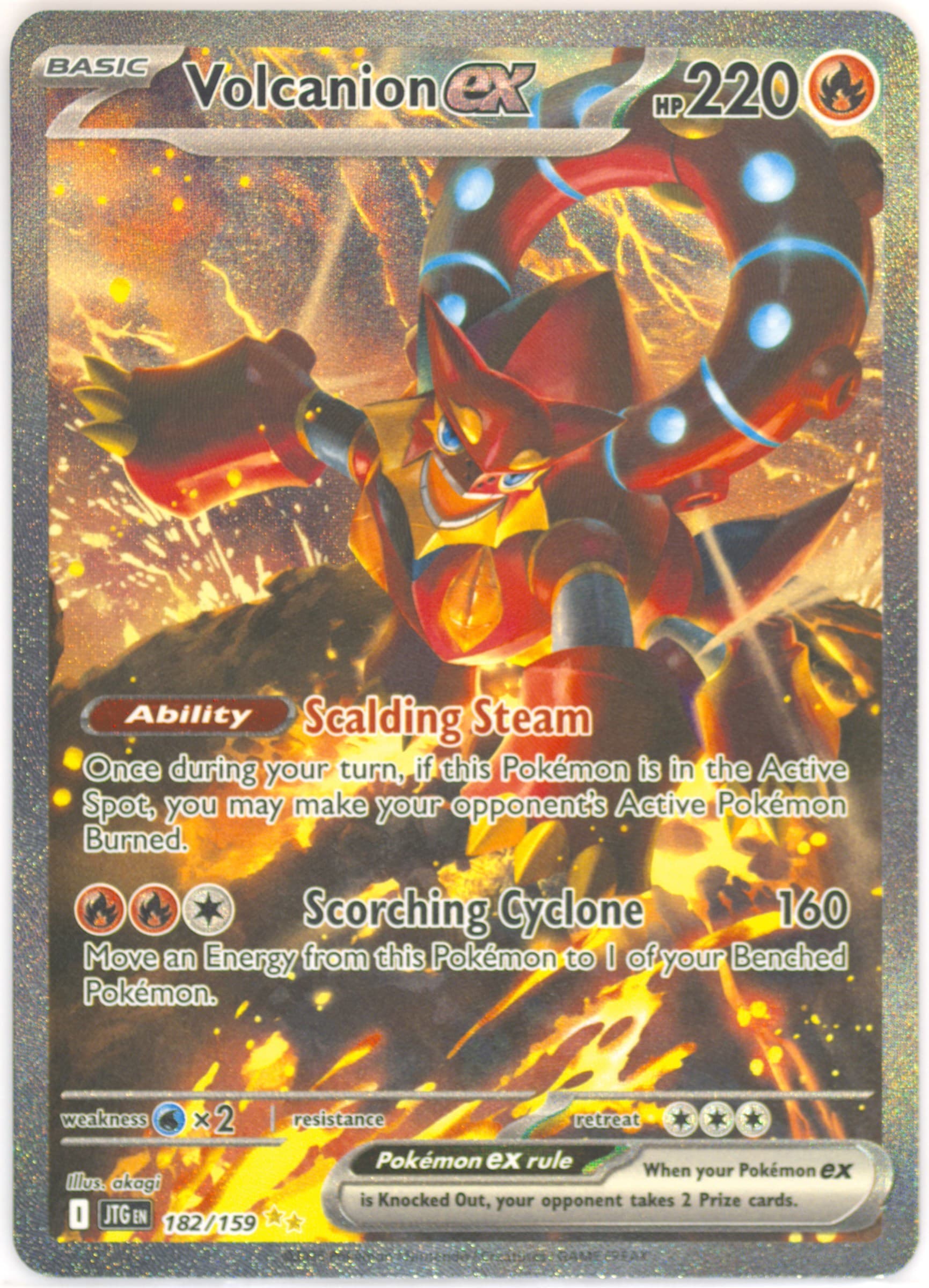 Volcanion EX Special Illustration Rare (182) 2025 Pokemon Spanish Jtg ES-Journey Together