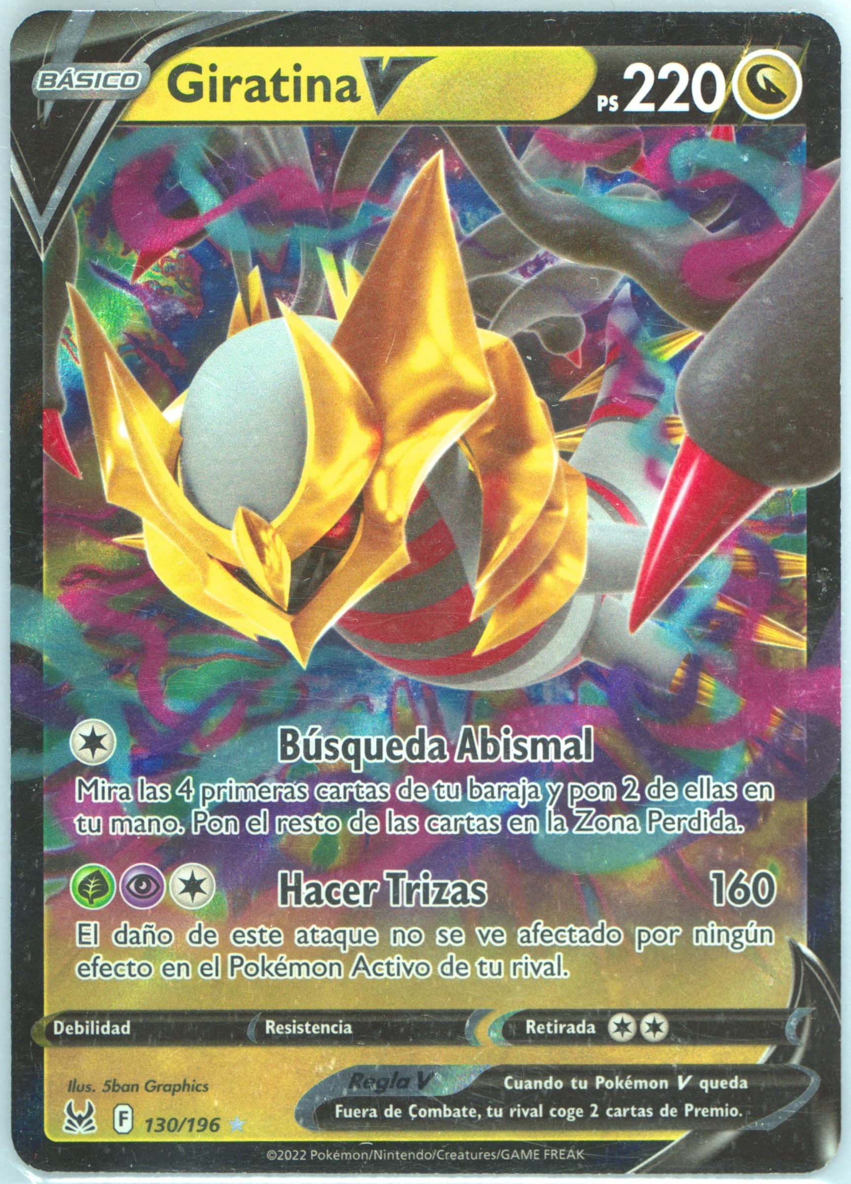 Giratina V Spanish (130) 2022 Pokemon Sword & Shield Lost Origin
