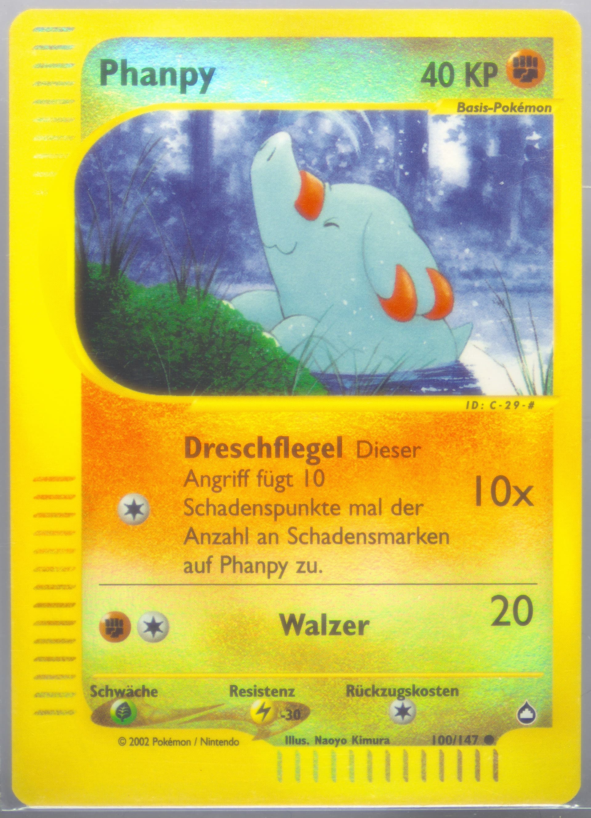 Phanpy-Reverse Foil German (100) 2003 Pokemon Aquapolis