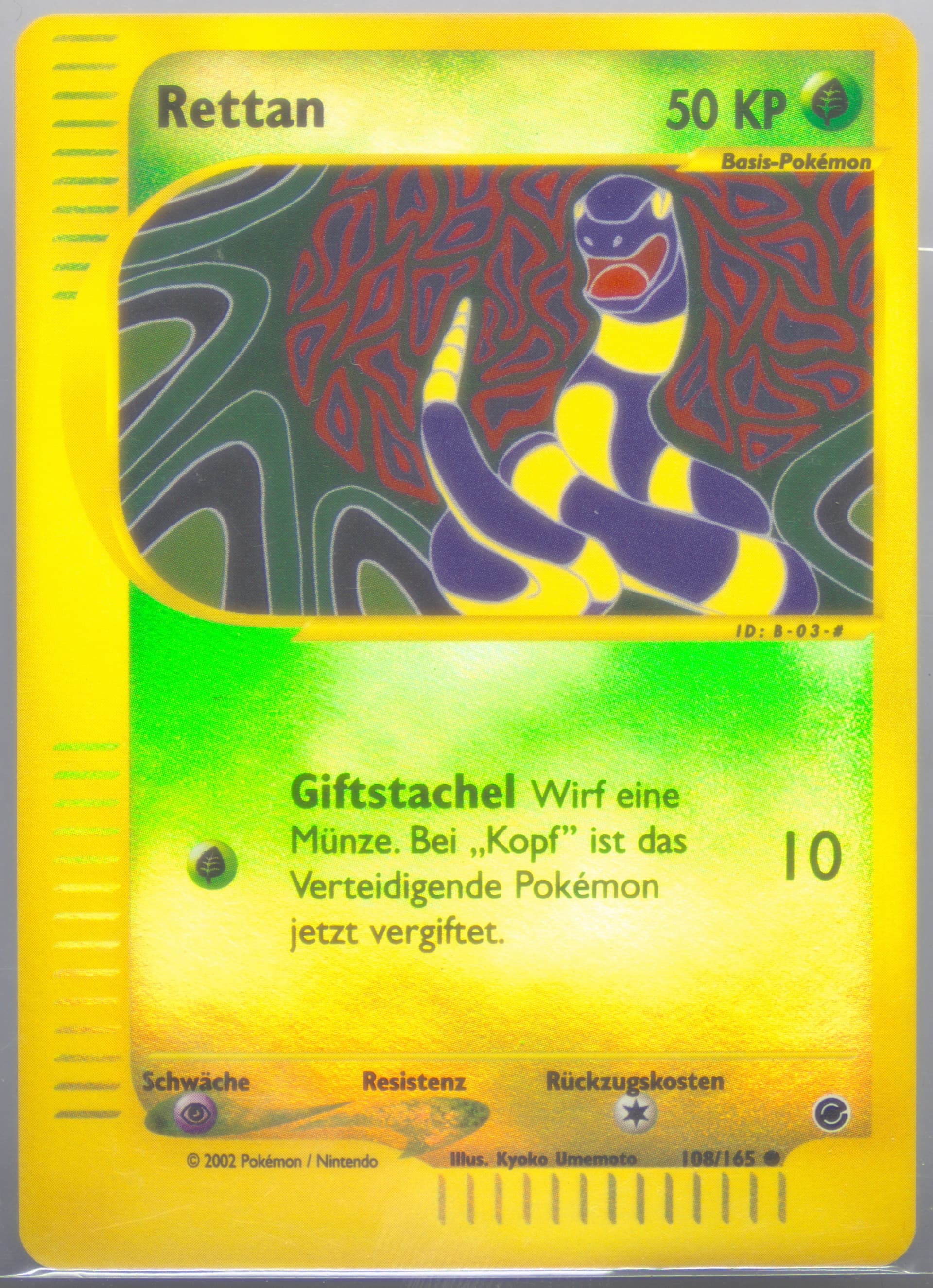 Rettan-Reverse Foil German (108) 2002 Pokemon Expedition