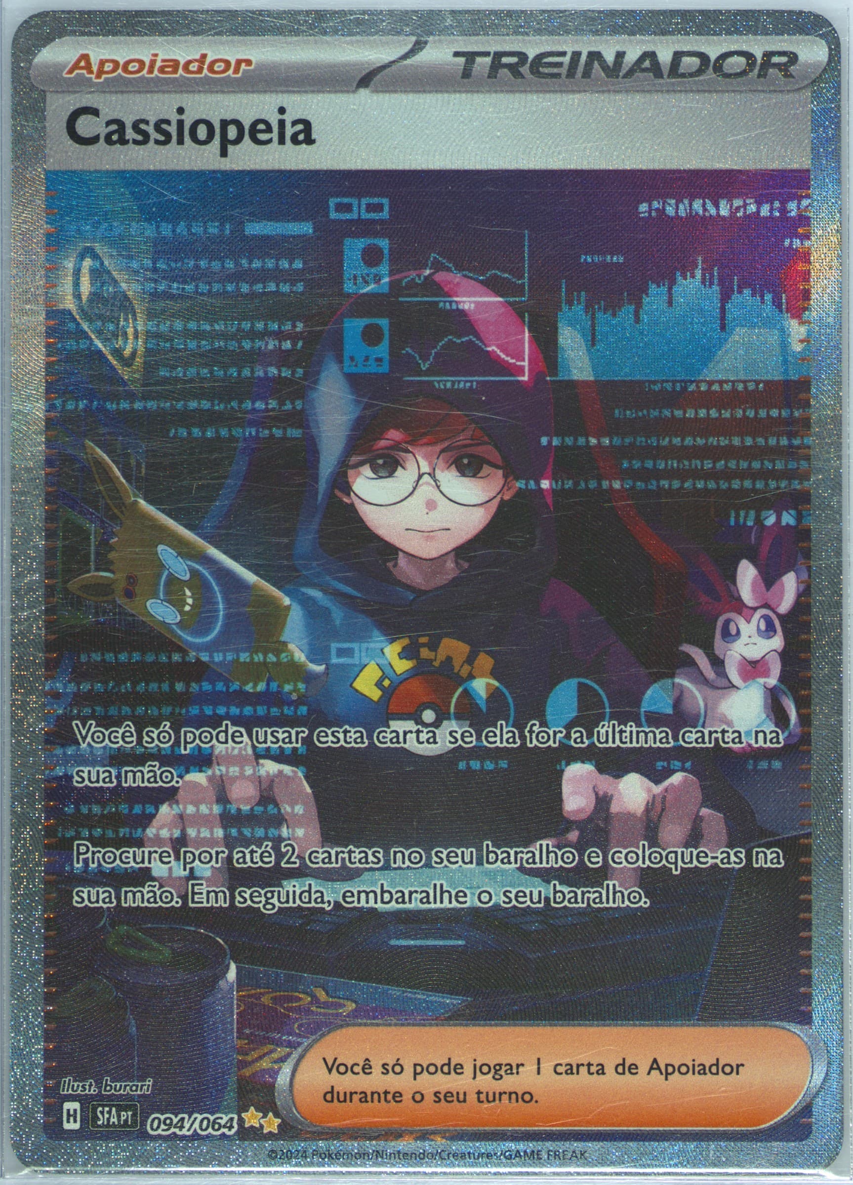 Cassiopeia Special Illustration Rare (094) 2024 Pokemon Portuguese Sfa PT-Shrouded Fable