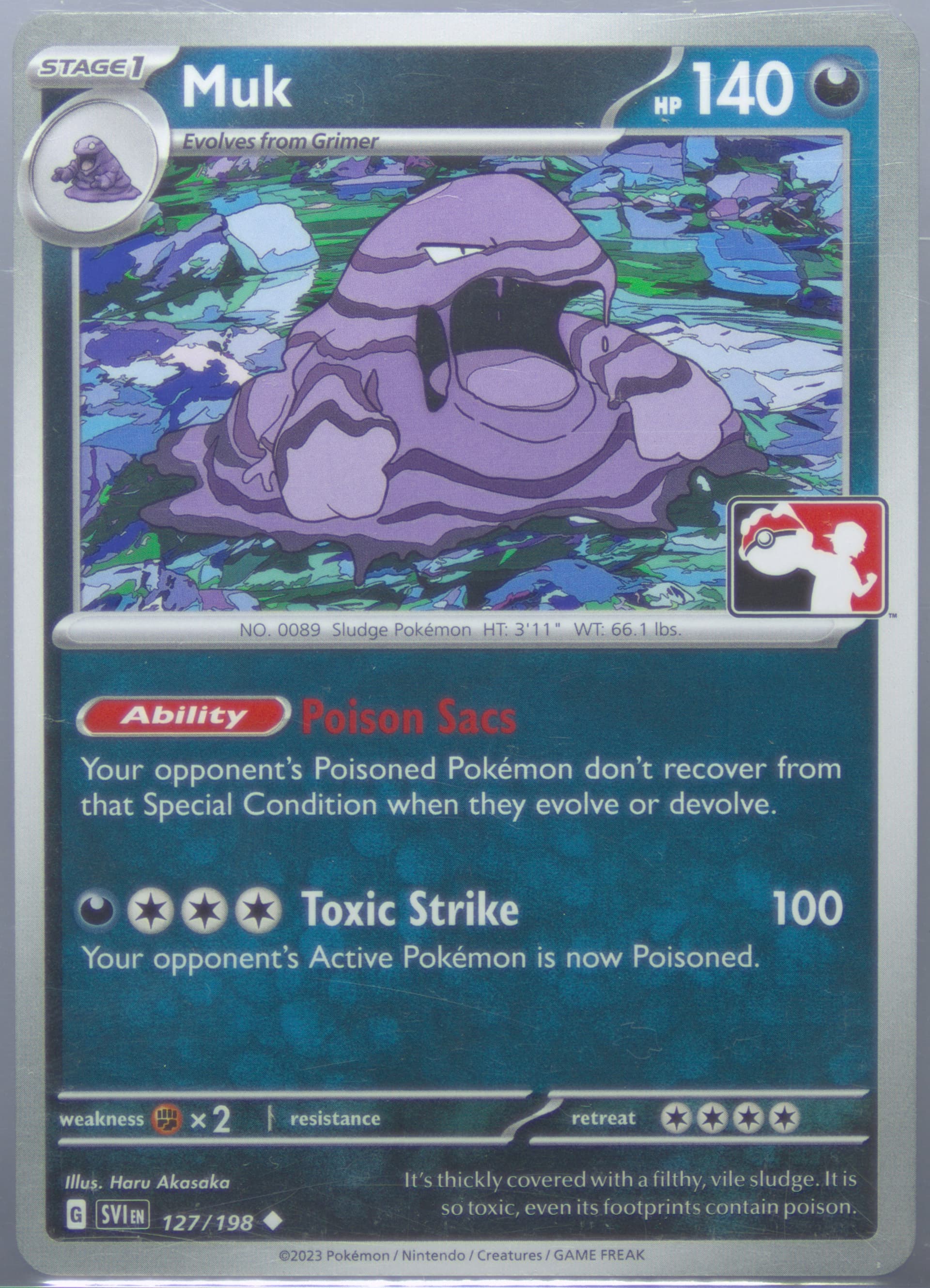 Muk (127) 2023 Pokemon Play! Pokemon Prize Pack: Series 3