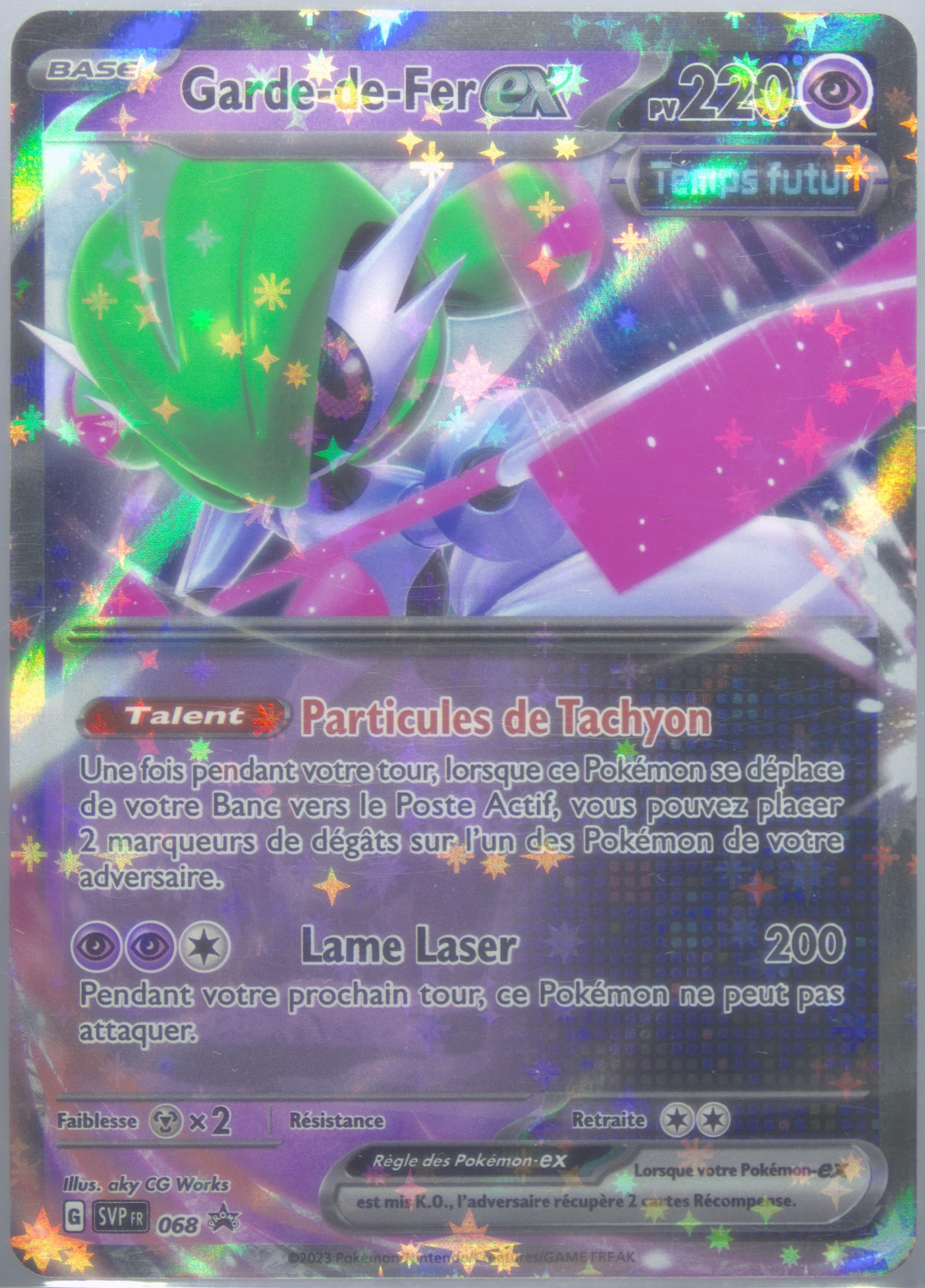 Iron Valiant EX Iron Valiant EX Box (068) 2023 Pokemon French Svp FR-SV Black Star Promo