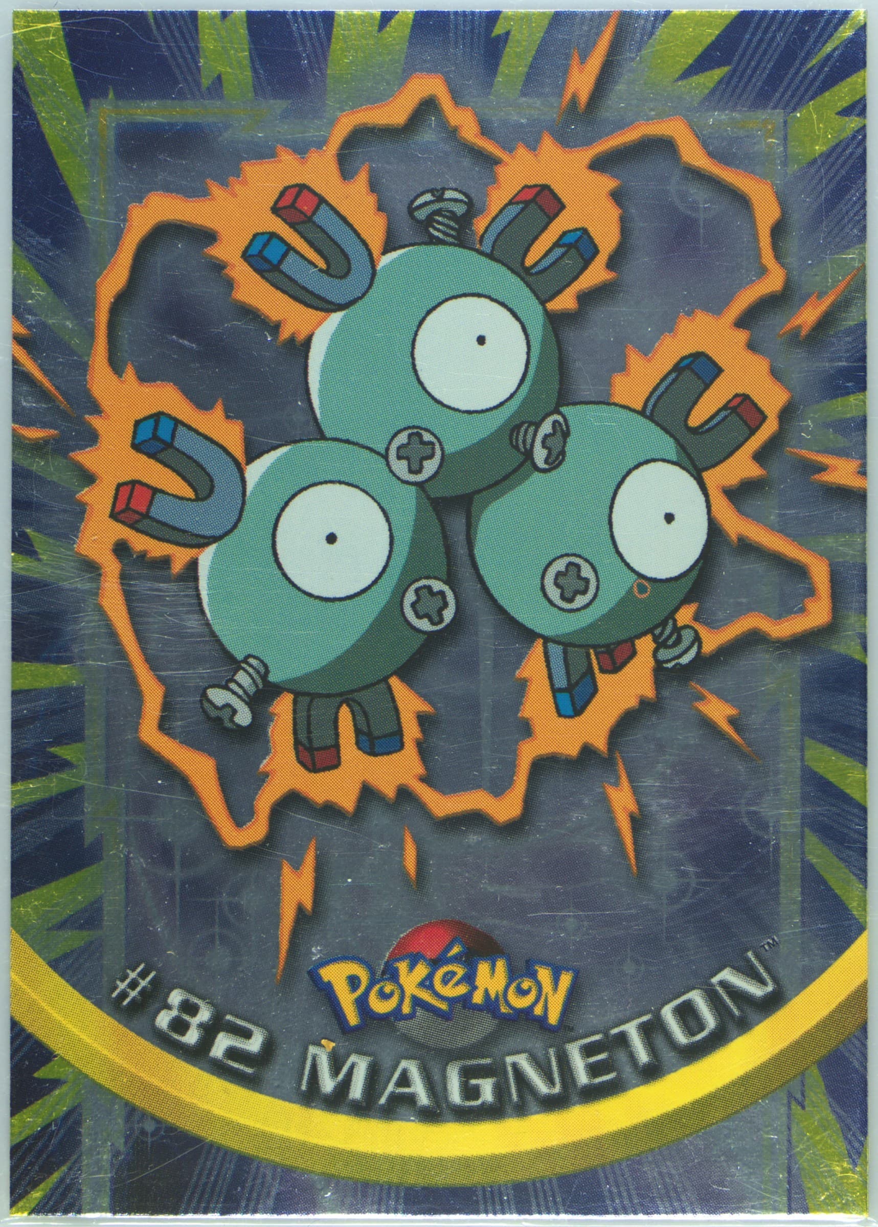 Magneton Foil-Italian (82) 2000 Topps Pokemon TV Animation Series 2