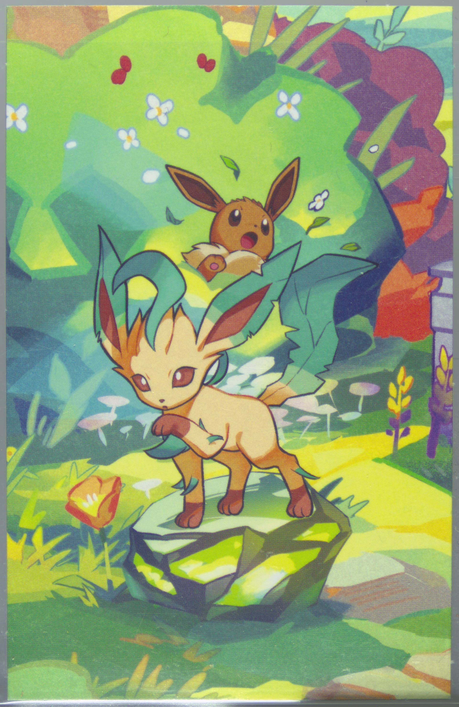 Leafeon 2025 Pokemon Prismatic Evolutions Mini Tins