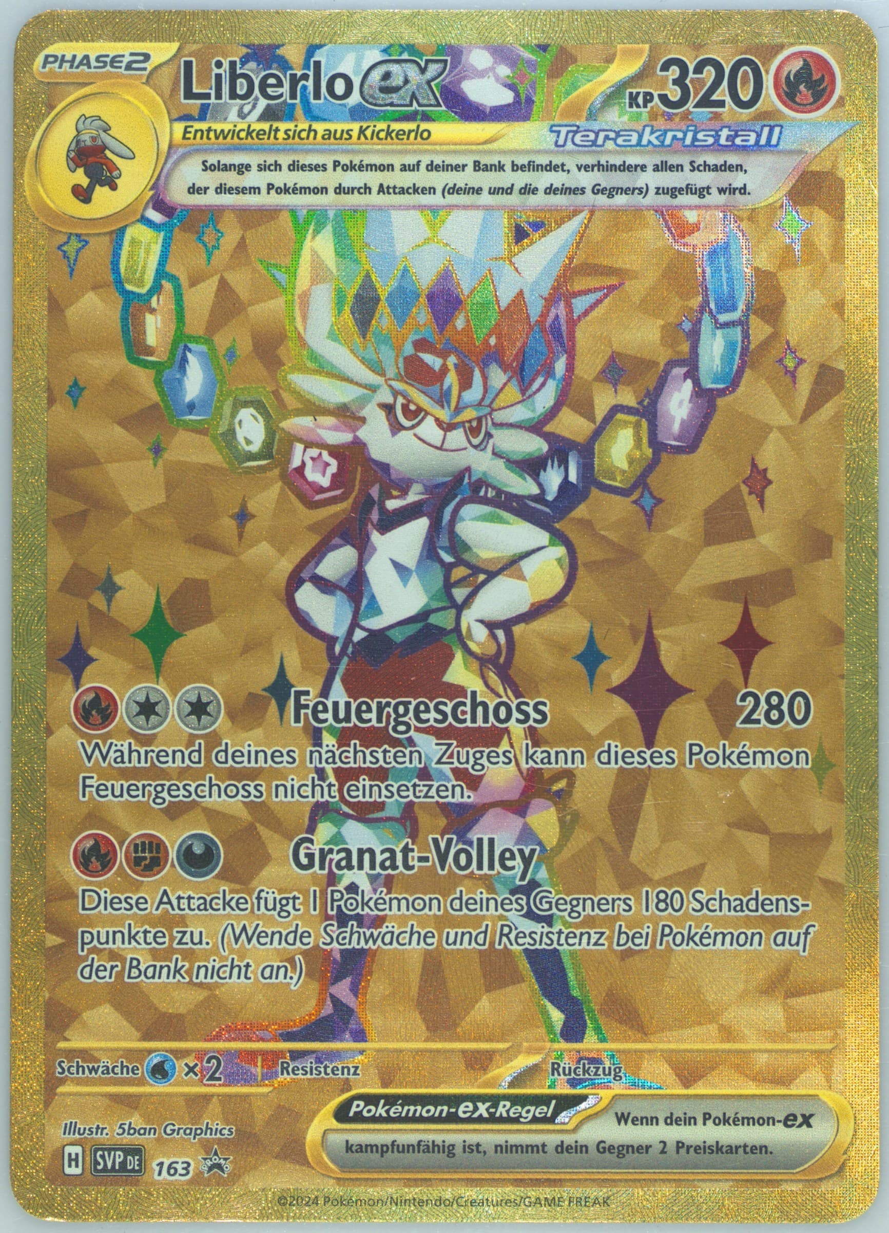 Cinderace EX Terapagos EX Ultra-Premium Collection (163) 2024 Pokemon German Svp de-SV Black Star Promo